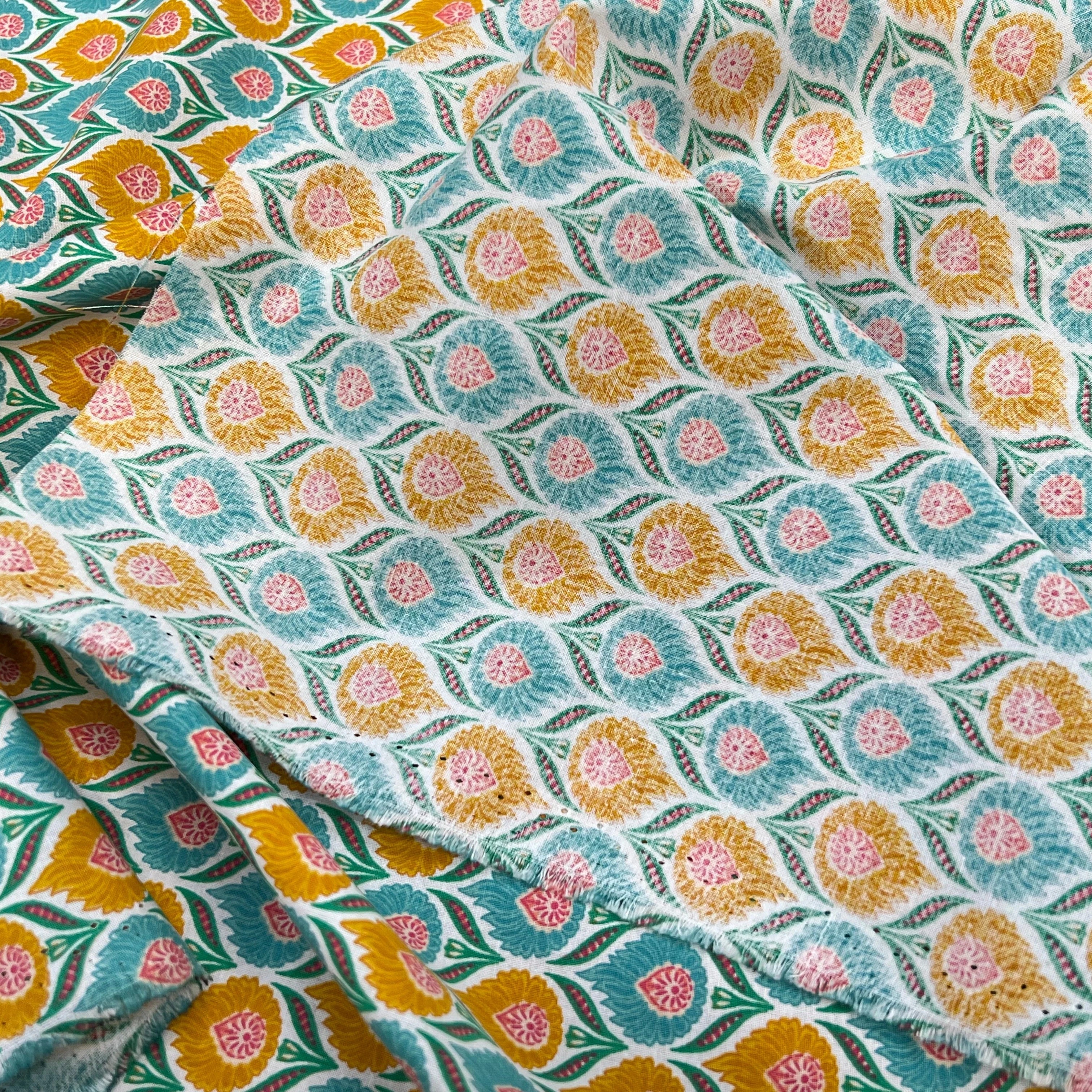 COTON LUKA BLANC CELADON 150 CM - My Little Coupon