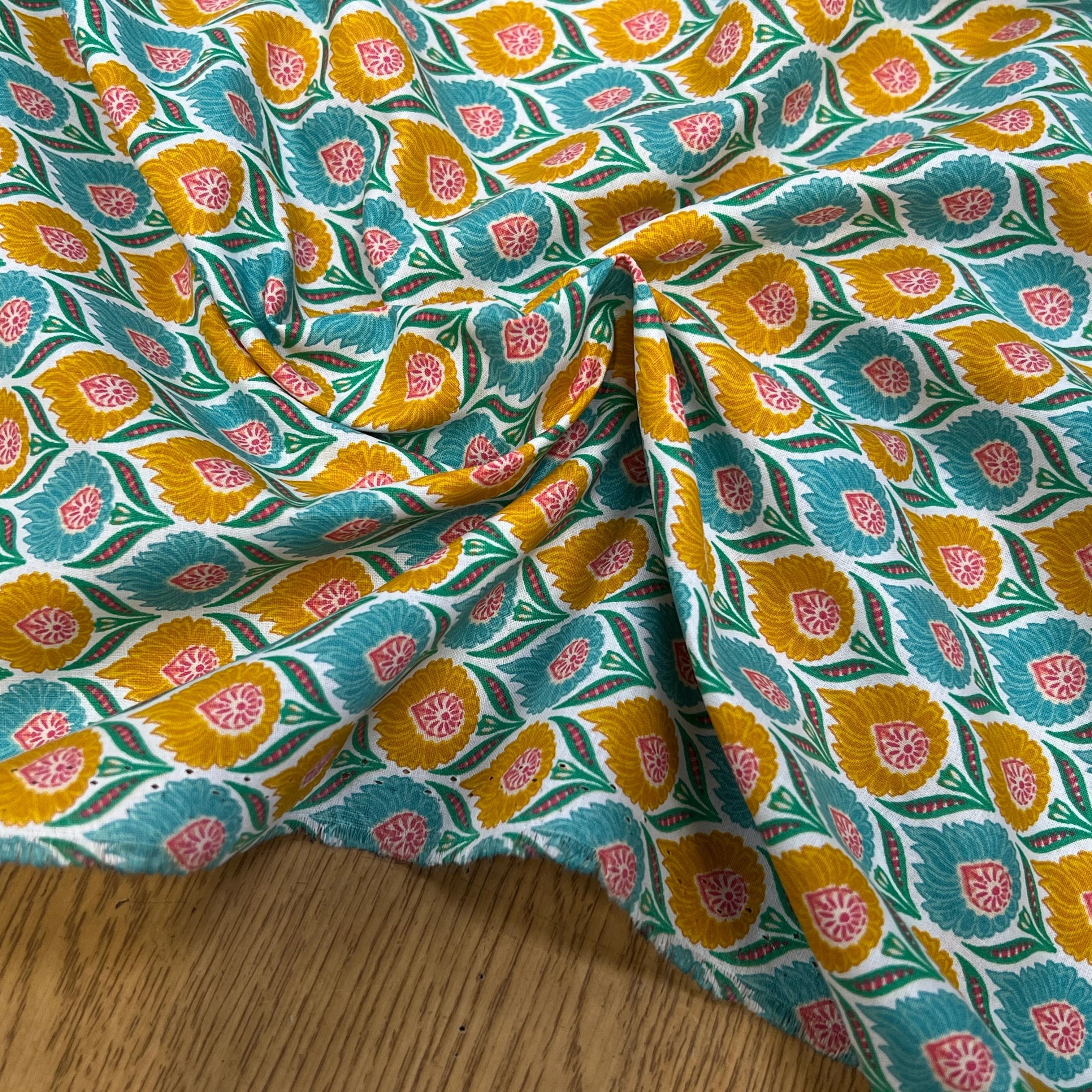 COTON LUKA BLANC CELADON 150 CM - My Little Coupon