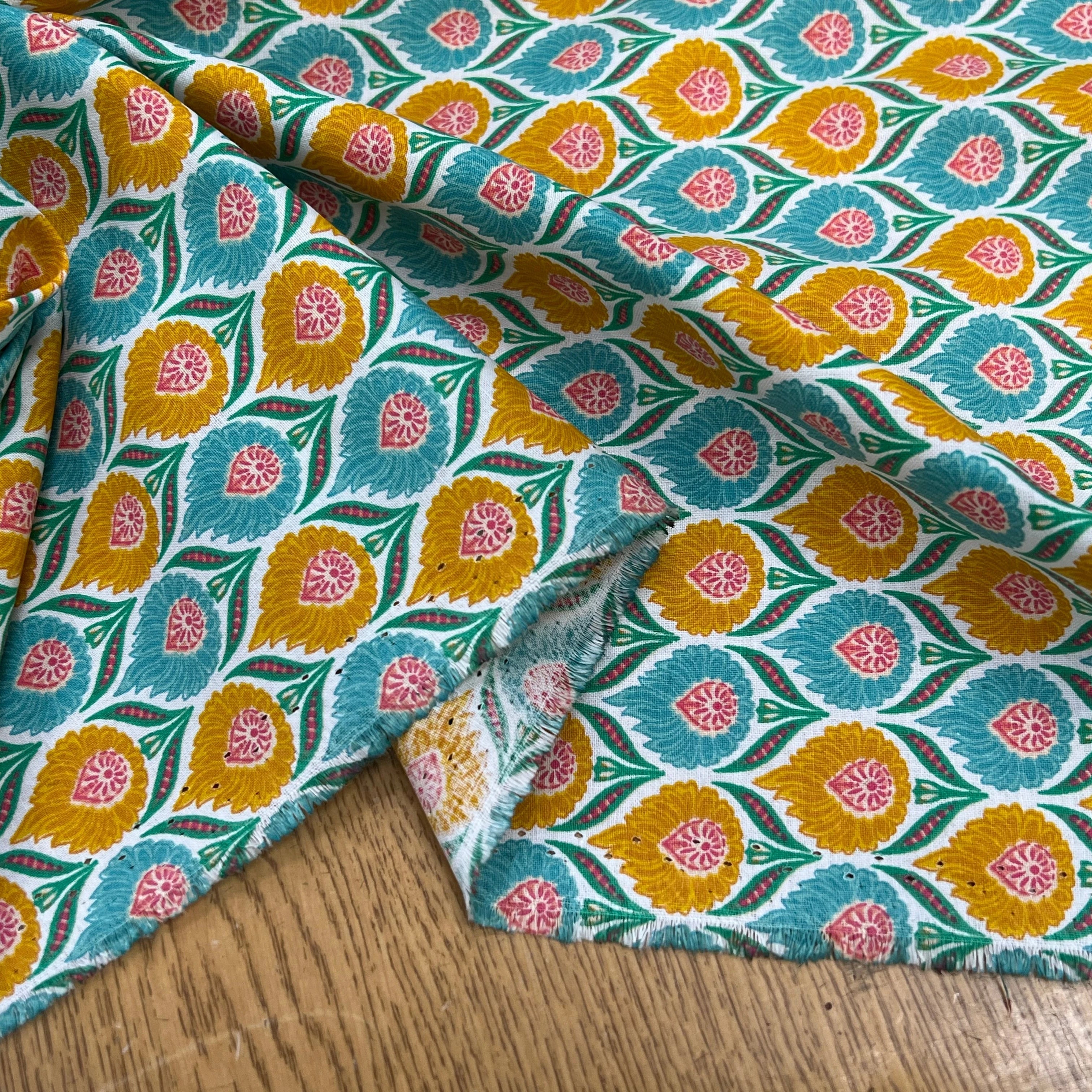 COTON LUKA BLANC CELADON 150 CM - My Little Coupon