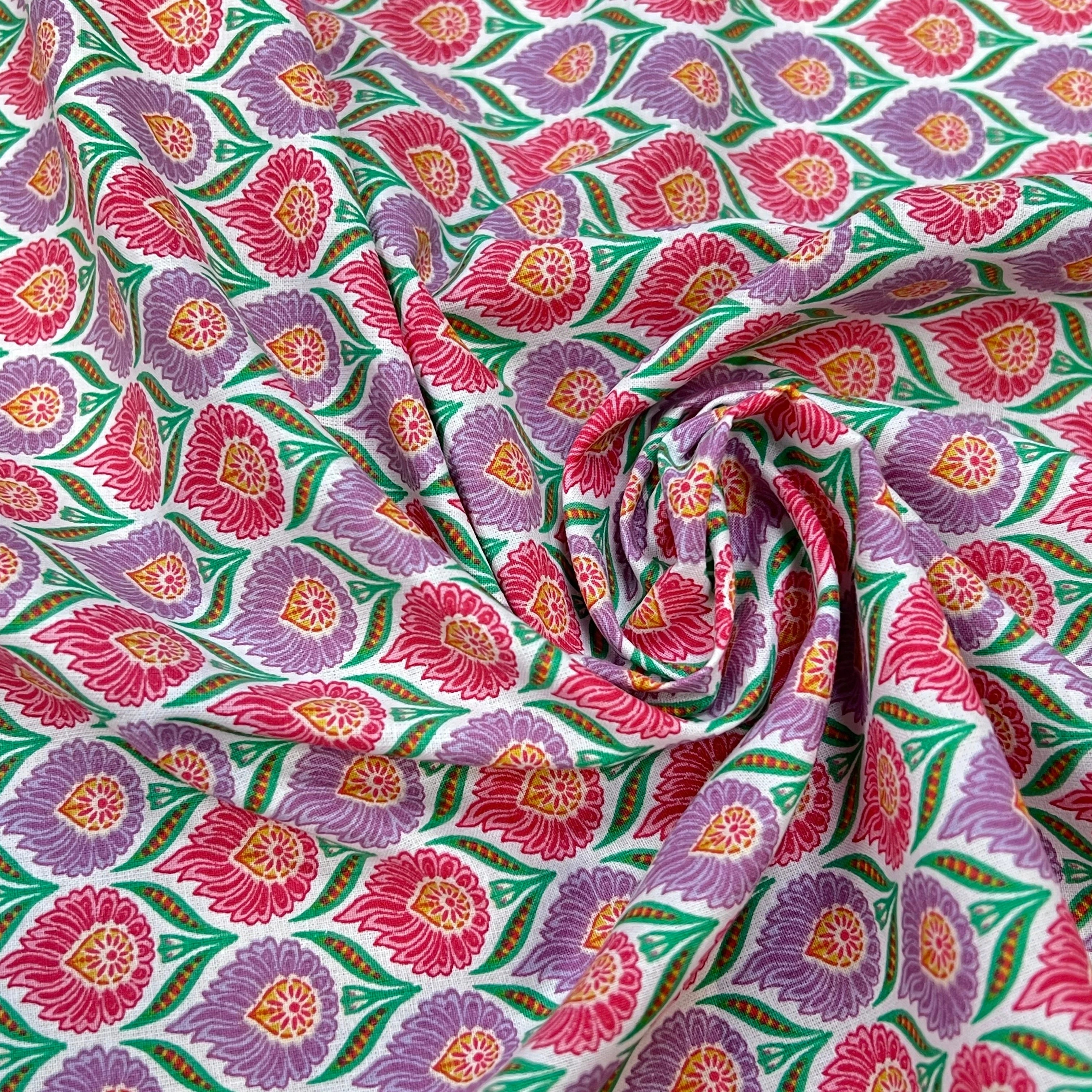 COTON LUKA BLANC LAVANDE 150 CM - My Little Coupon