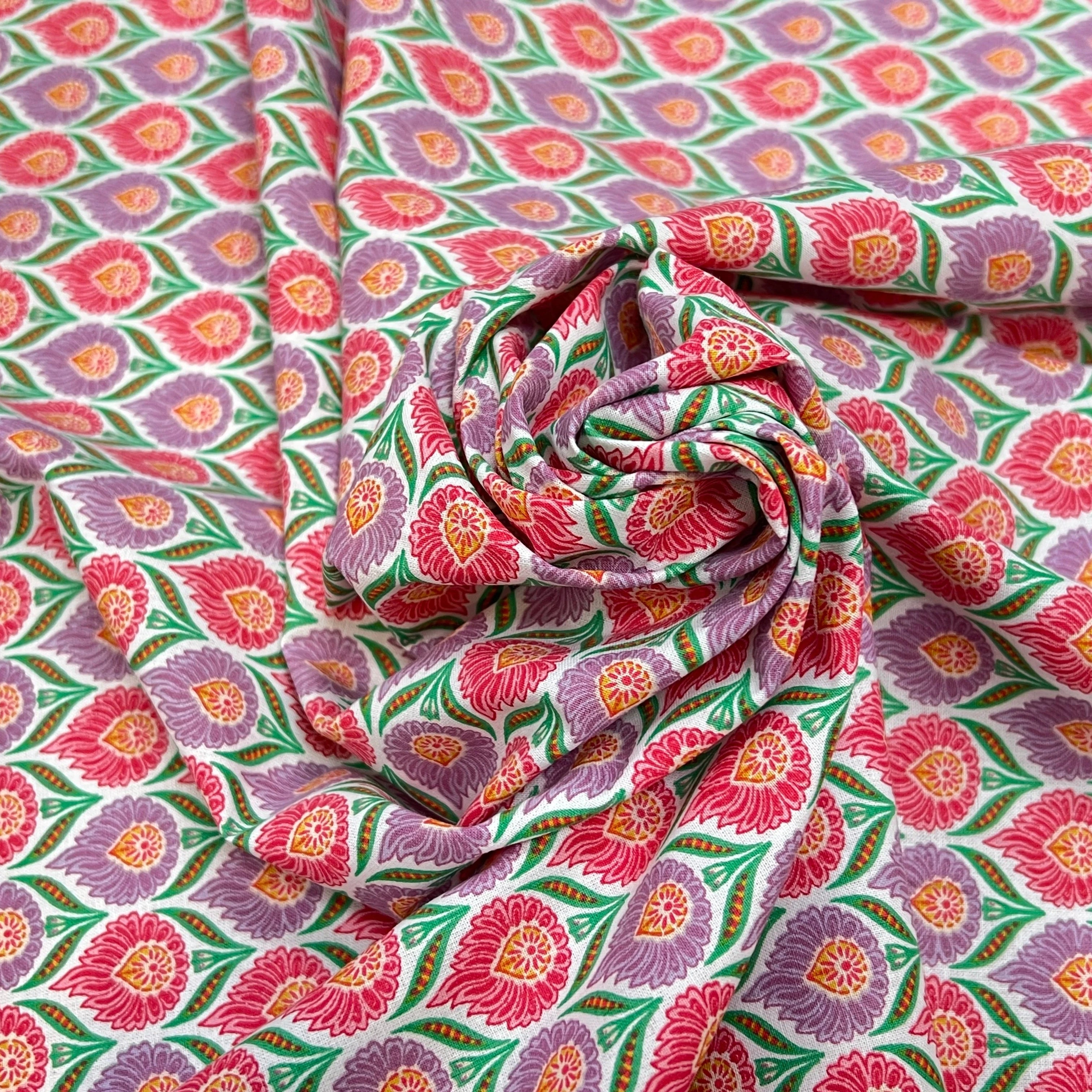 COTON LUKA BLANC LAVANDE 150 CM - My Little Coupon