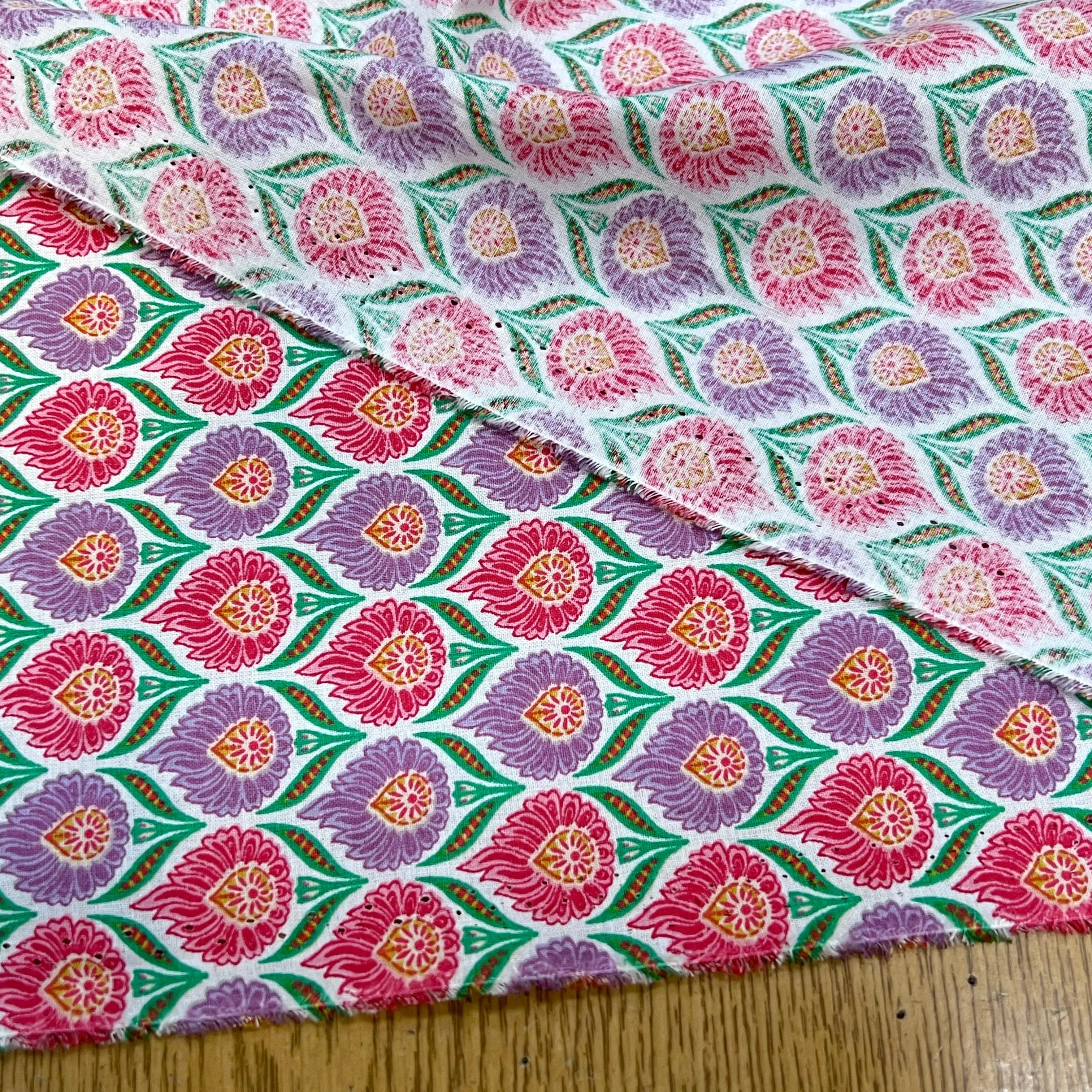 COTON LUKA BLANC LAVANDE 150 CM - My Little Coupon