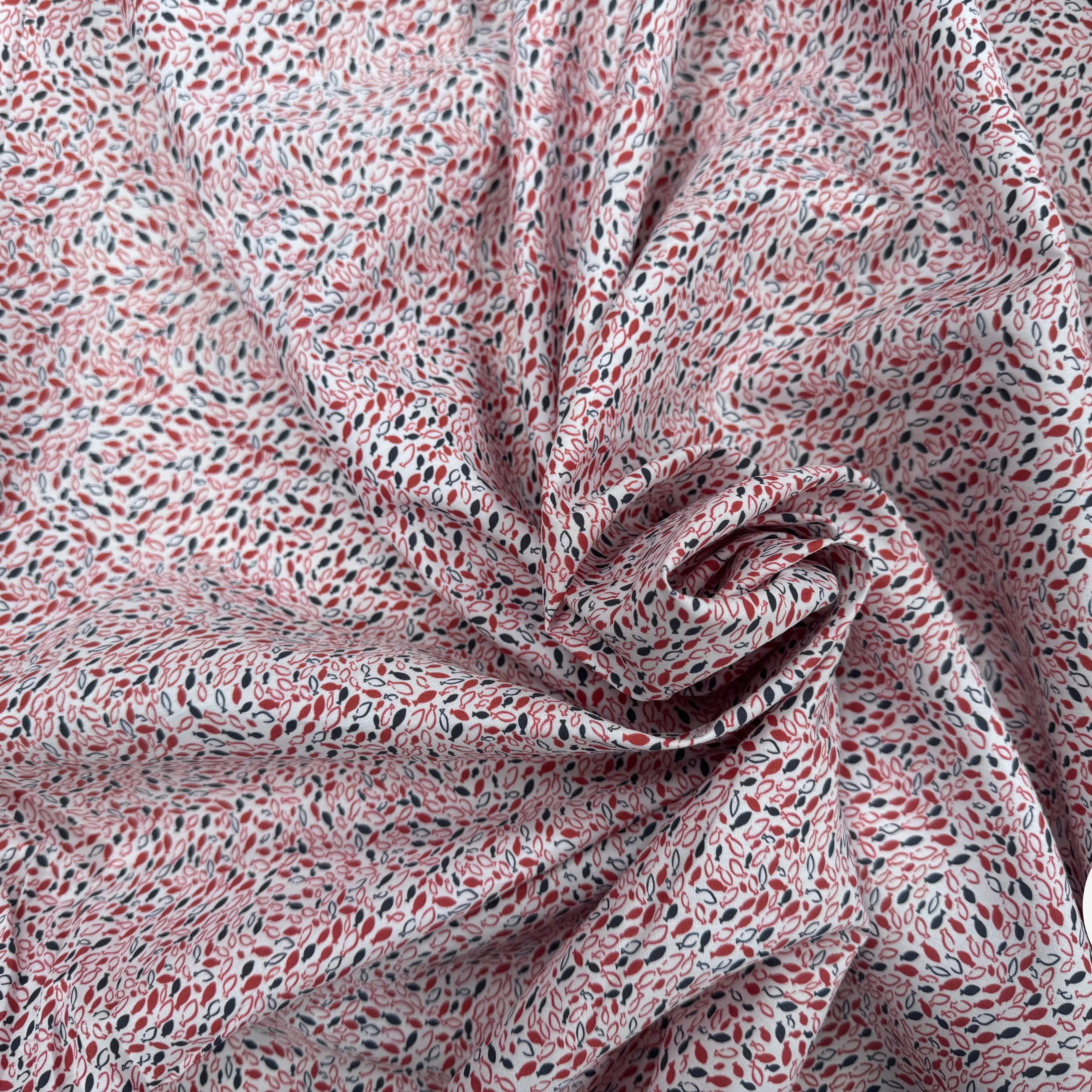 COTON MOTIF PETITS POISSONS - My Little Coupon