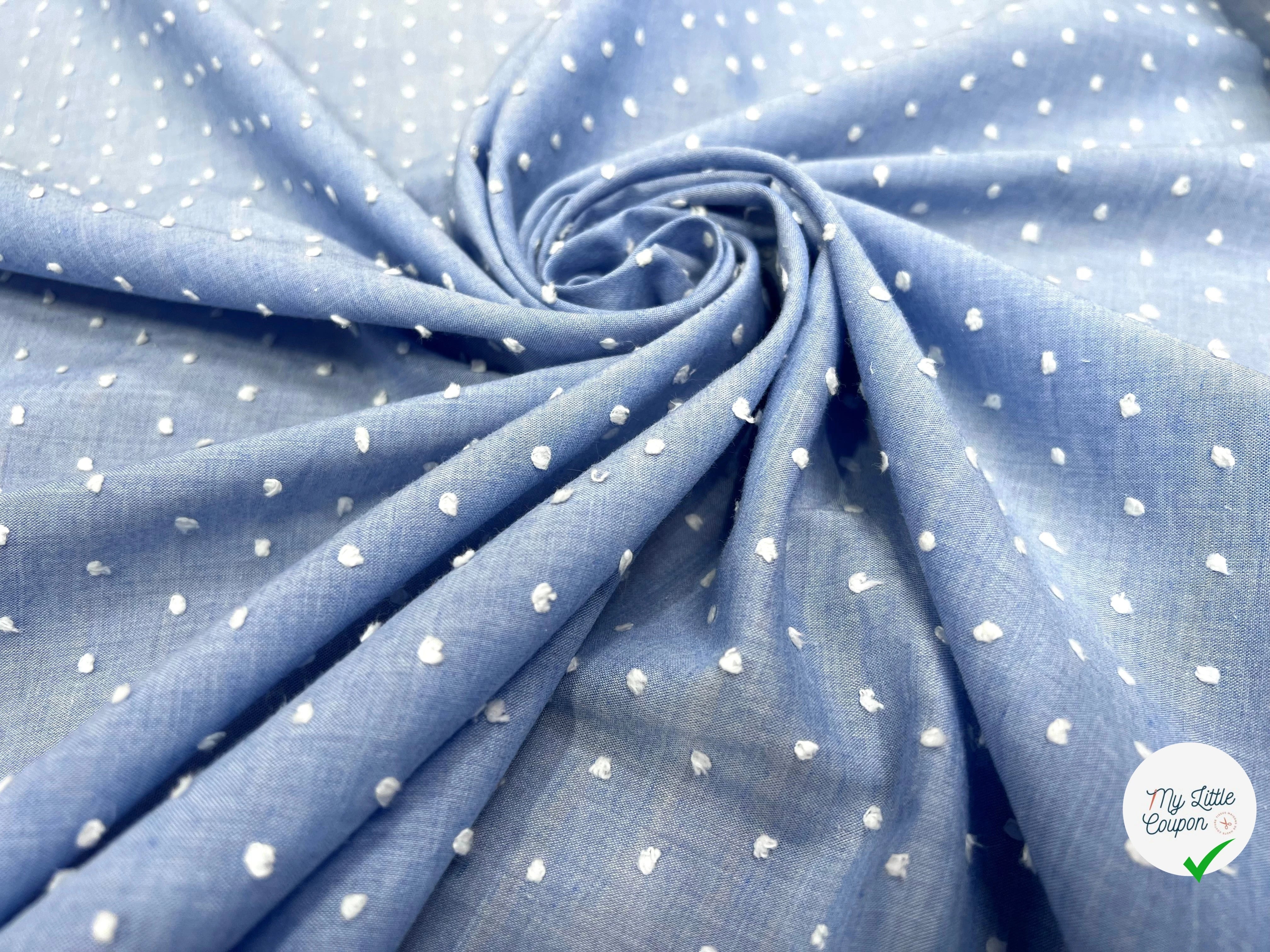 COTON PLUMETIS BLEU BÉBÉ - My Little Coupon