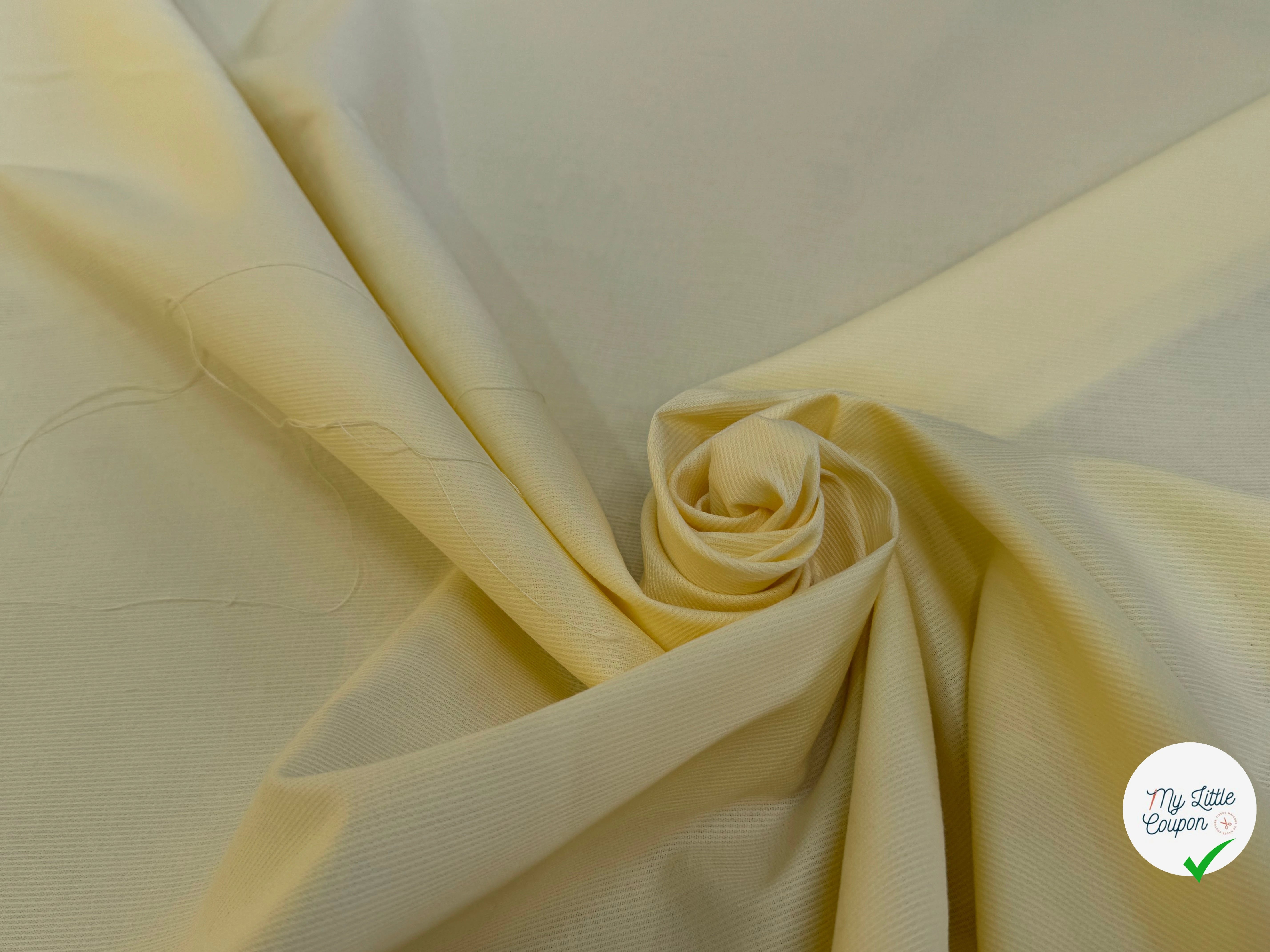 COTON RAYÉ BELLE TENUE JAUNE CLAIR - My Little Coupon