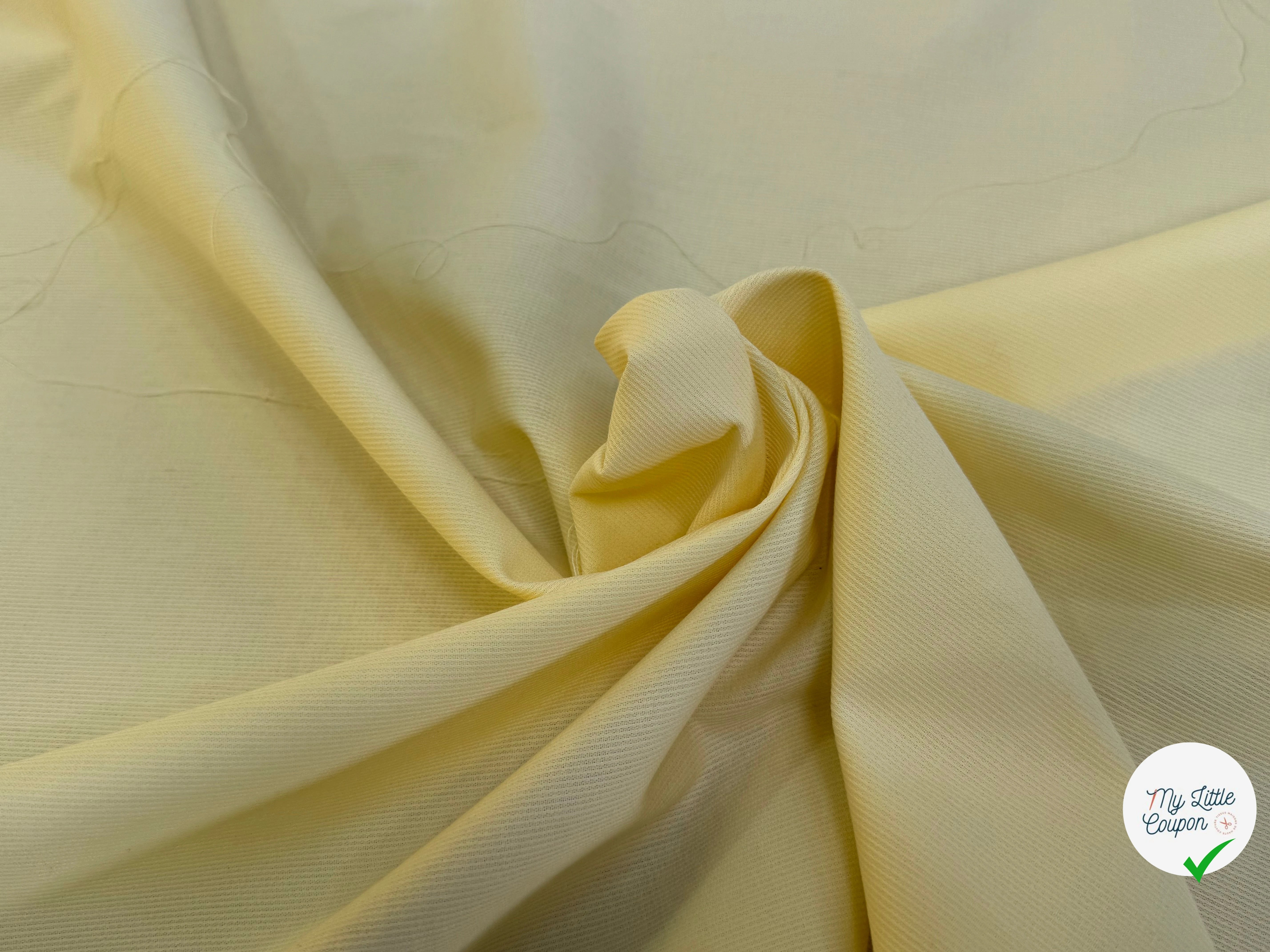 COTON RAYÉ BELLE TENUE JAUNE CLAIR - My Little Coupon