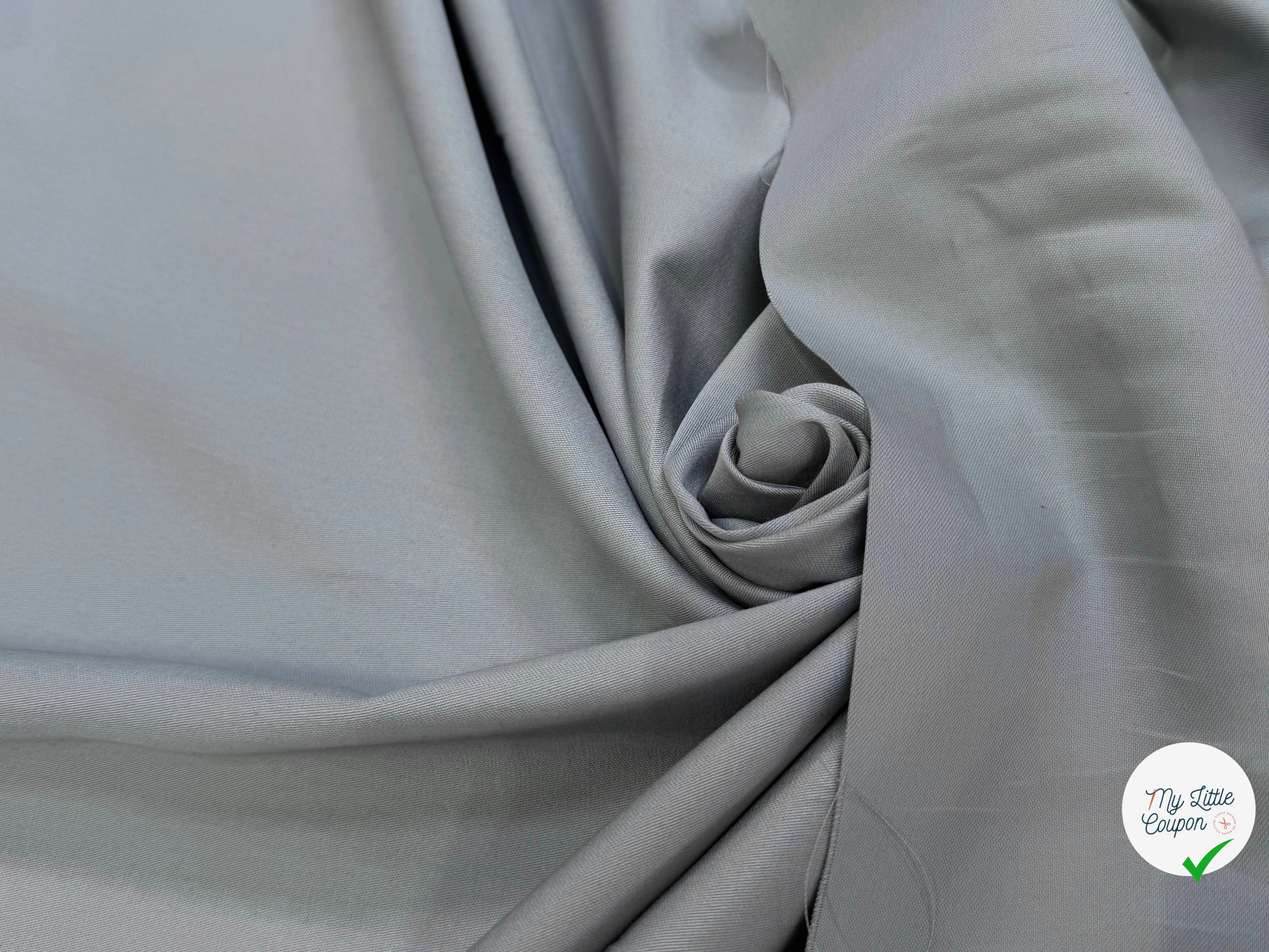 COTON SATIN GRIS DOUX TOUCHÉ - My Little Coupon