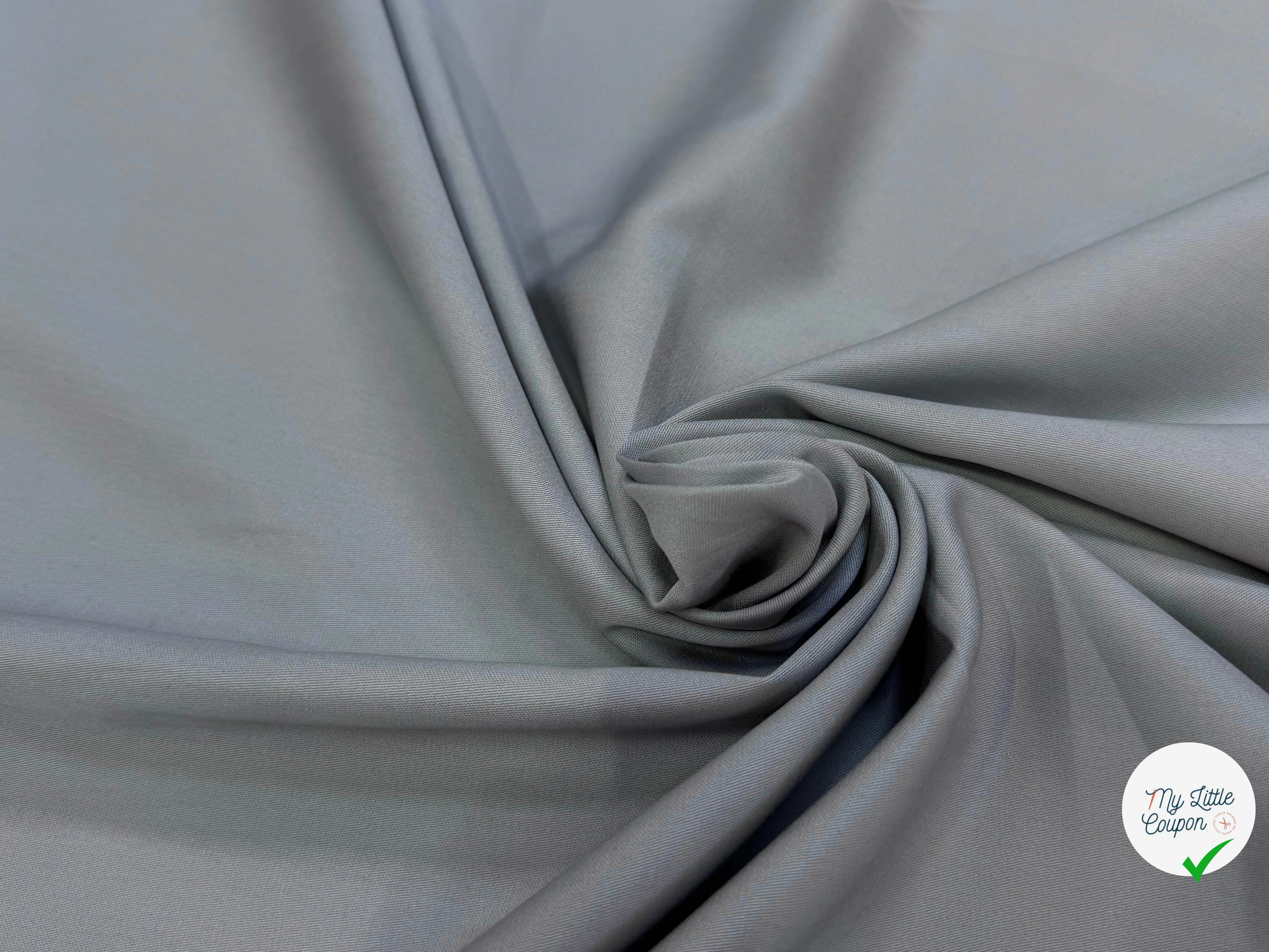 COTON SATIN GRIS DOUX TOUCHÉ - My Little Coupon