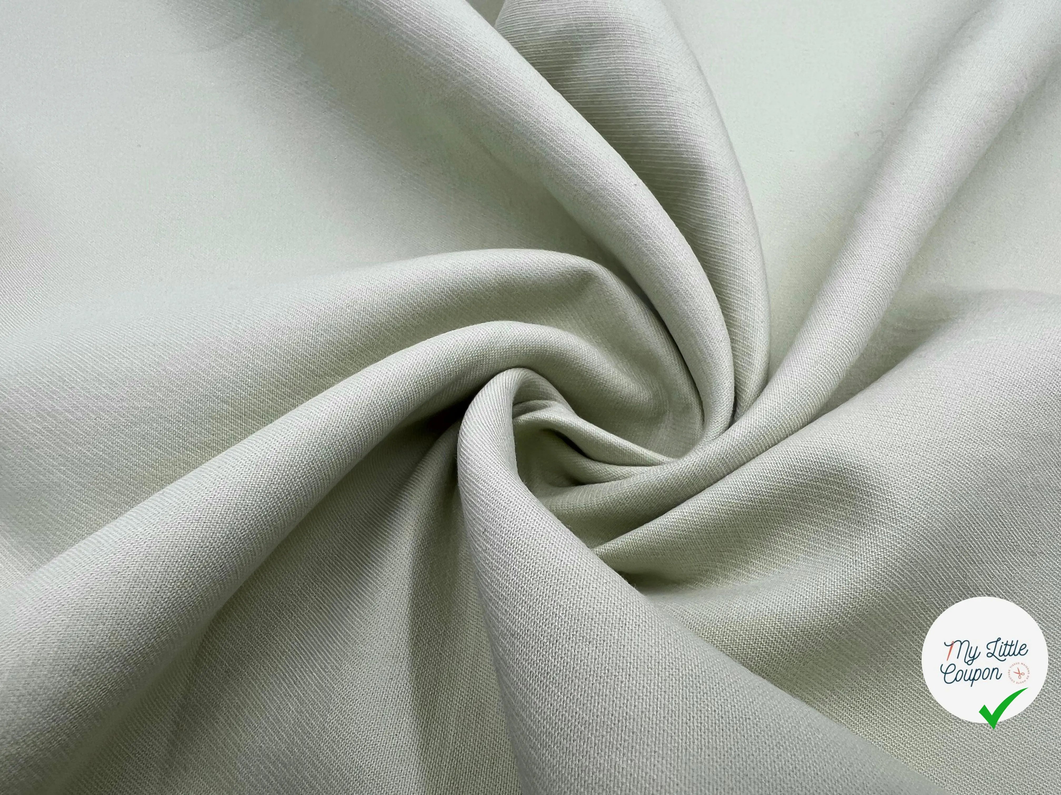COTON SERGÉ CRÈME - My Little Coupon - tissu - coudre