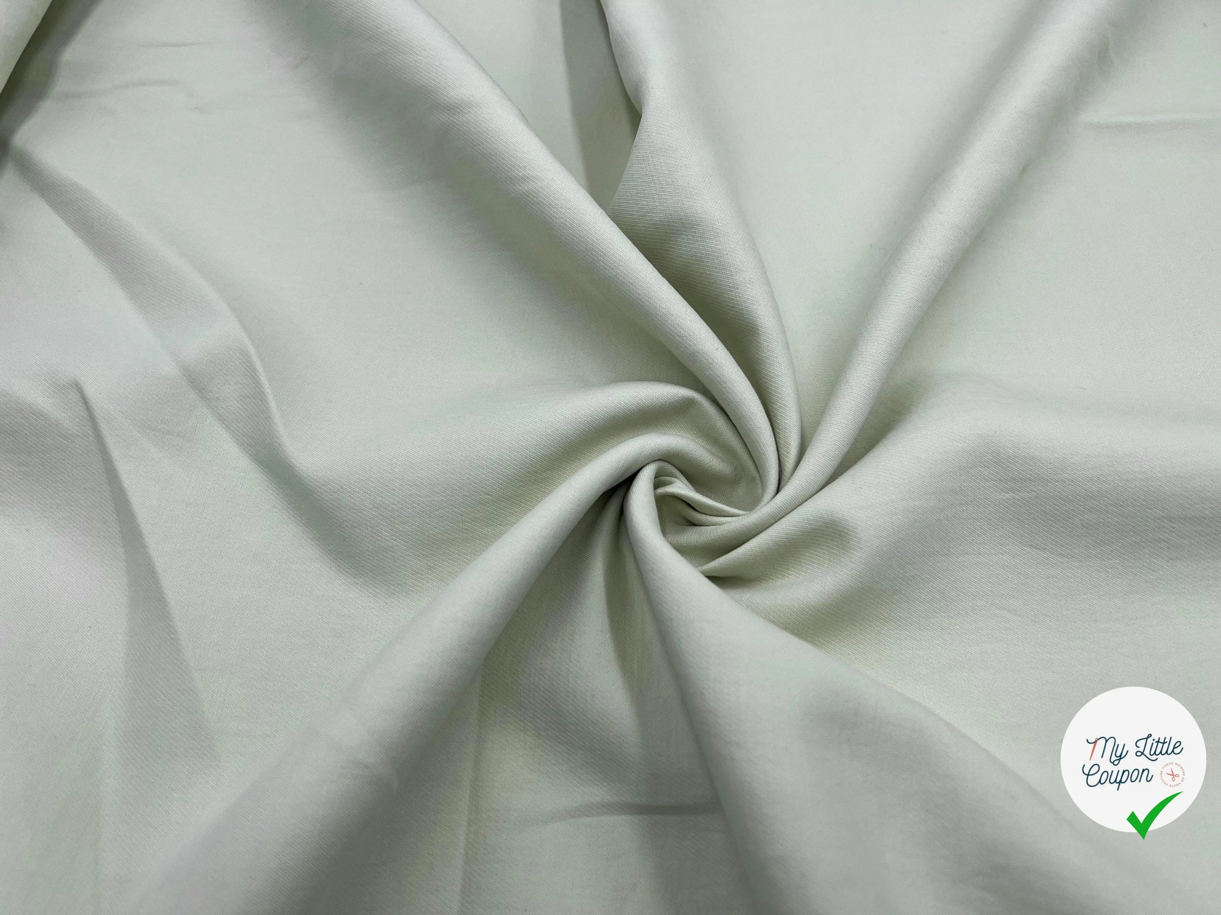 COTON SERGÉ CRÈME - My Little Coupon - tissu - coudre