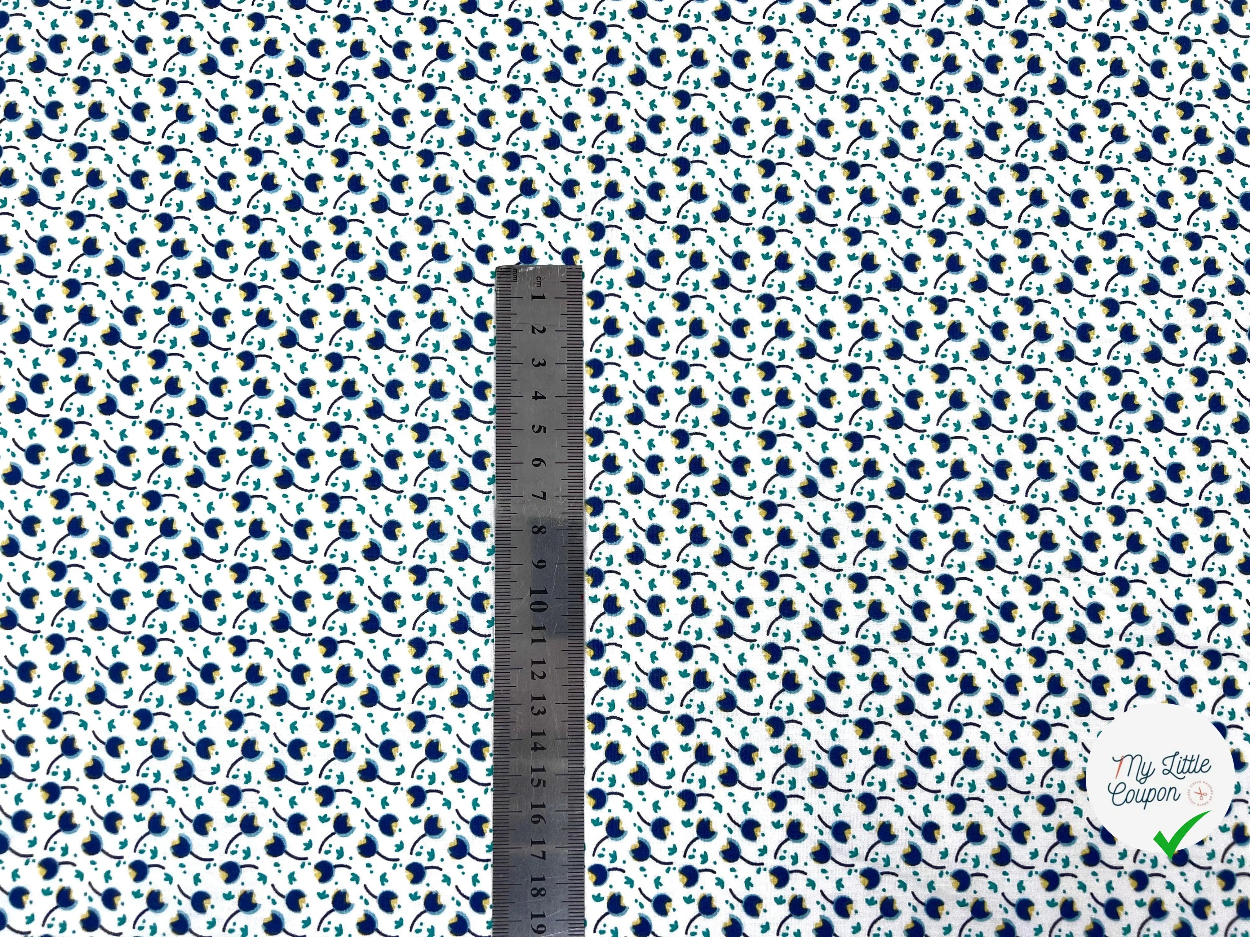 COTONNADE BLEU LAGOON - My Little Coupon - tissu - coudre