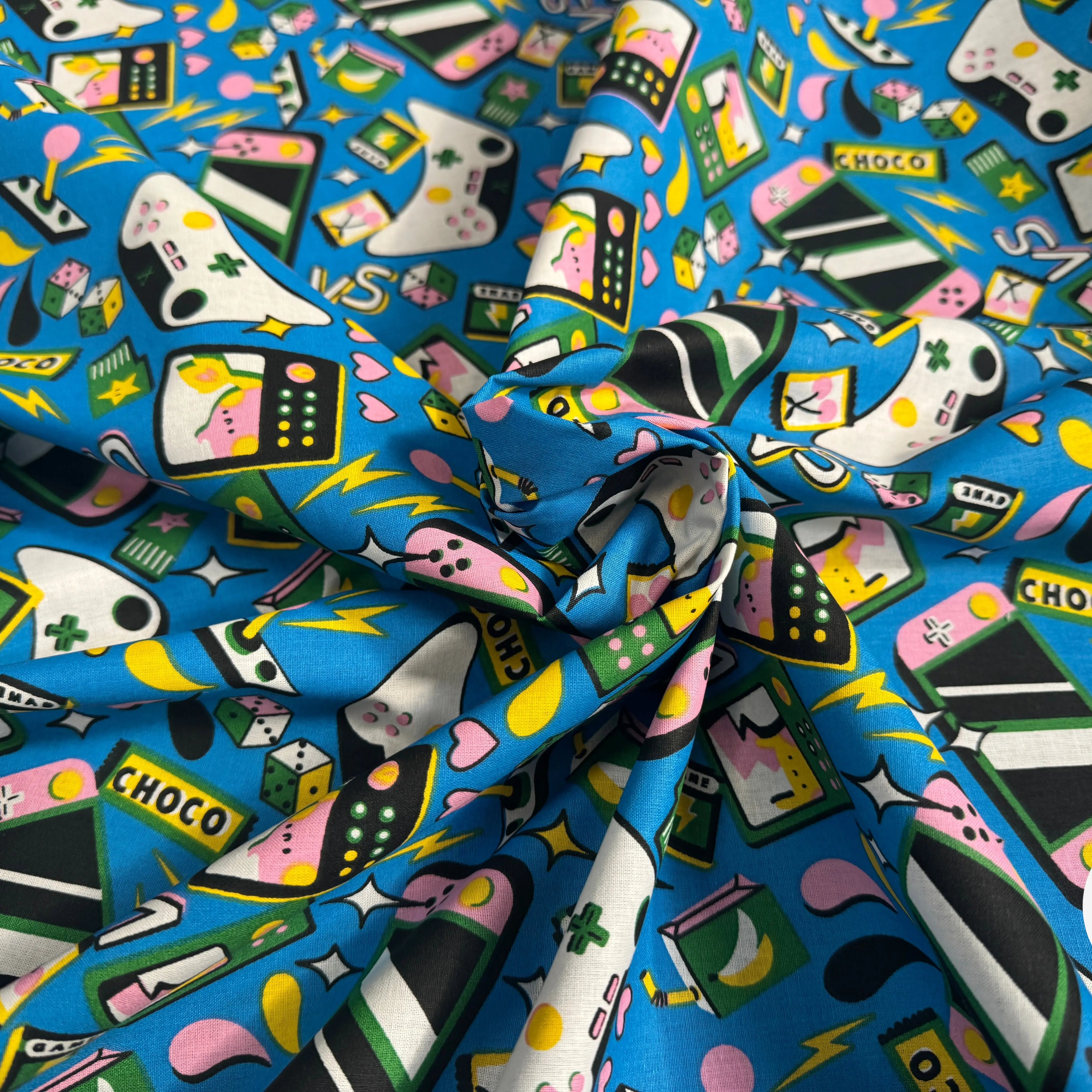 COTONNADE GAMING BLEU / VERT 1B L1PAP 150 - My Little Coupon