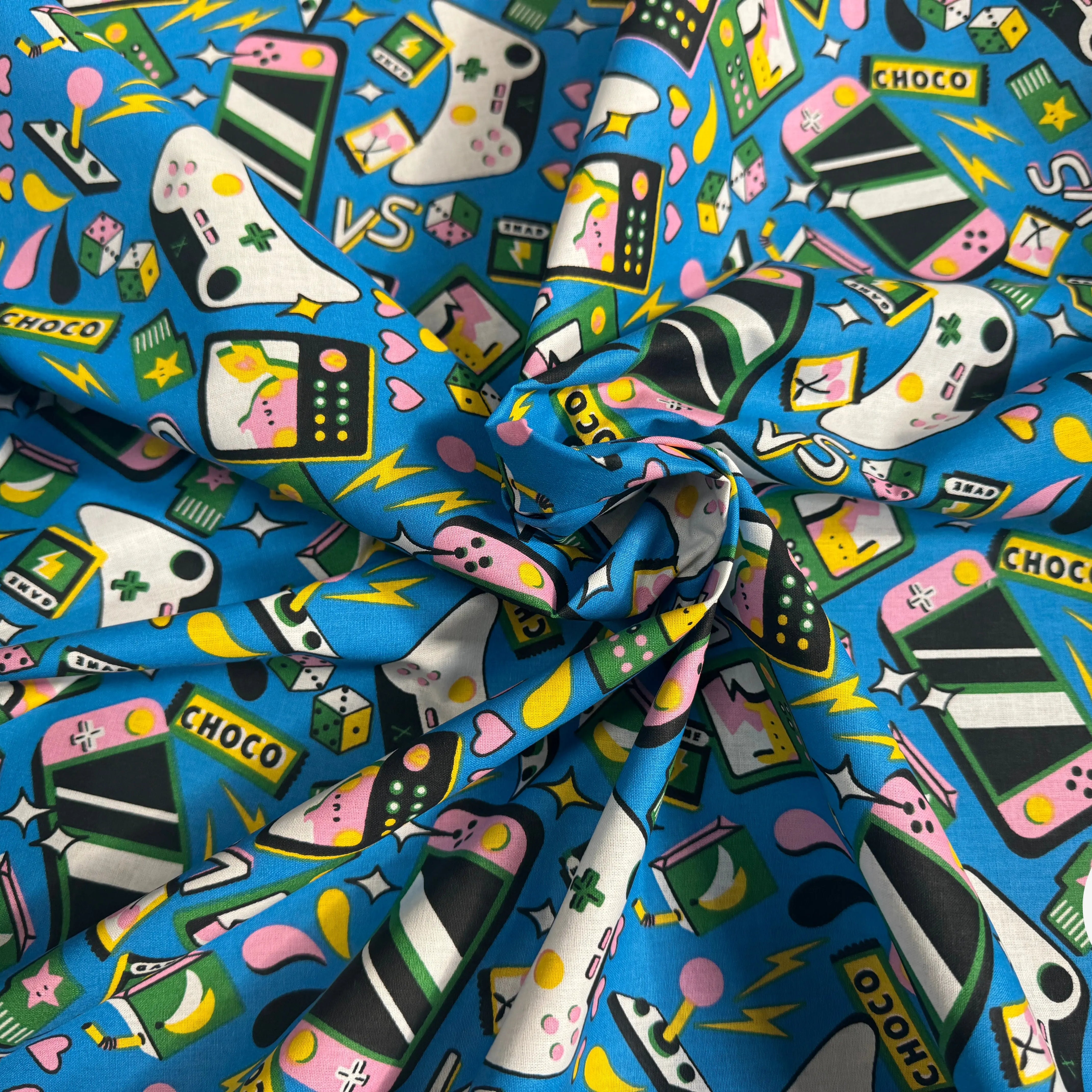 COTONNADE GAMING BLEU / VERT 1B L1PAP 150 - My Little Coupon