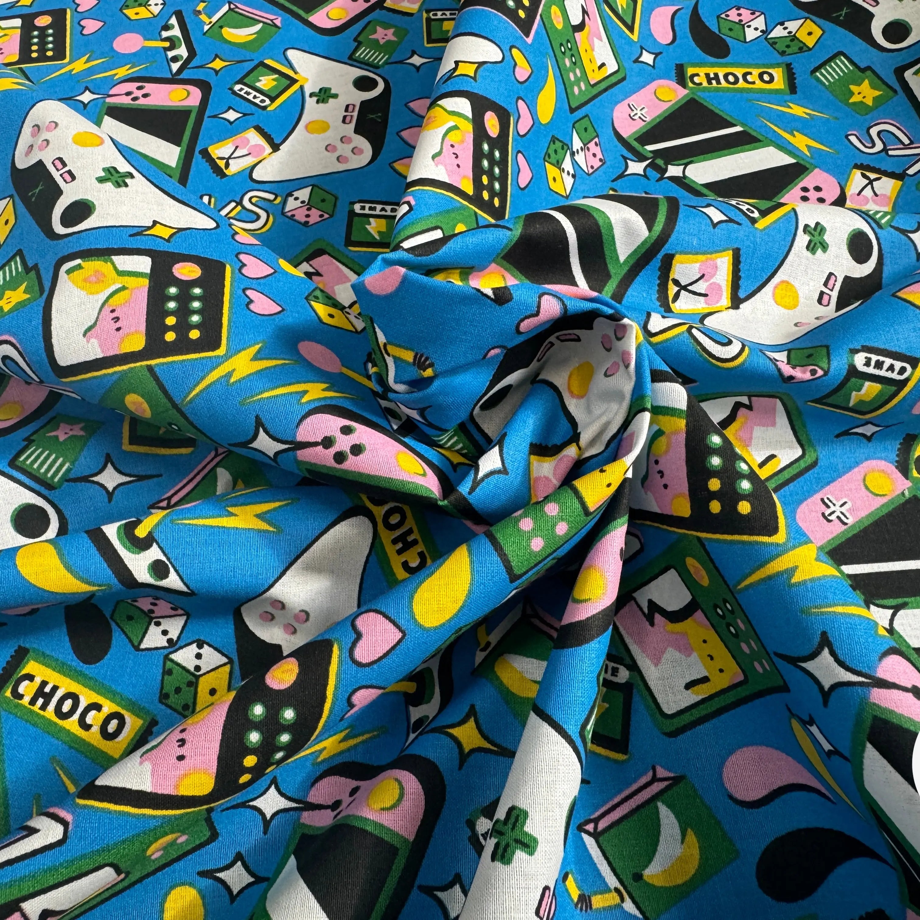 COTONNADE GAMING BLEU / VERT 1B L1PAP 150 - My Little Coupon