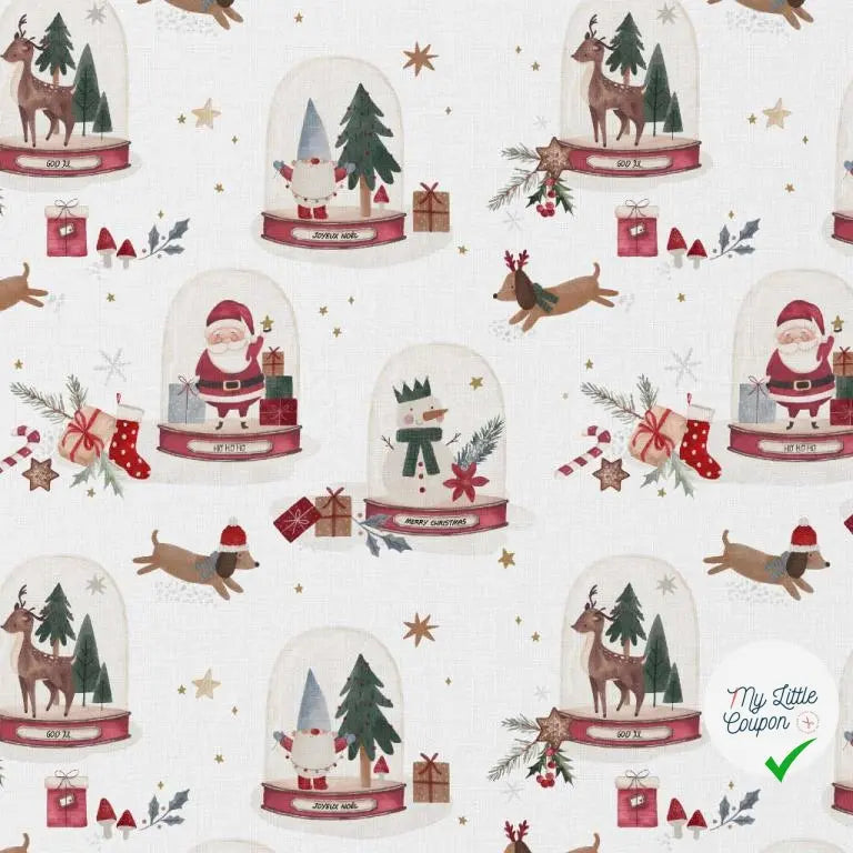 COTONNADE JOULUA BLANC / ROUGE 1E NUM D1 150 - My Little Coupon