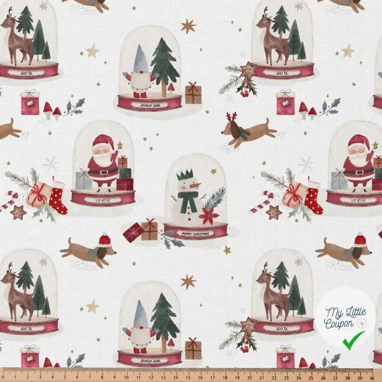 COTONNADE JOULUA BLANC / ROUGE 1E NUM D1 150 - My Little Coupon