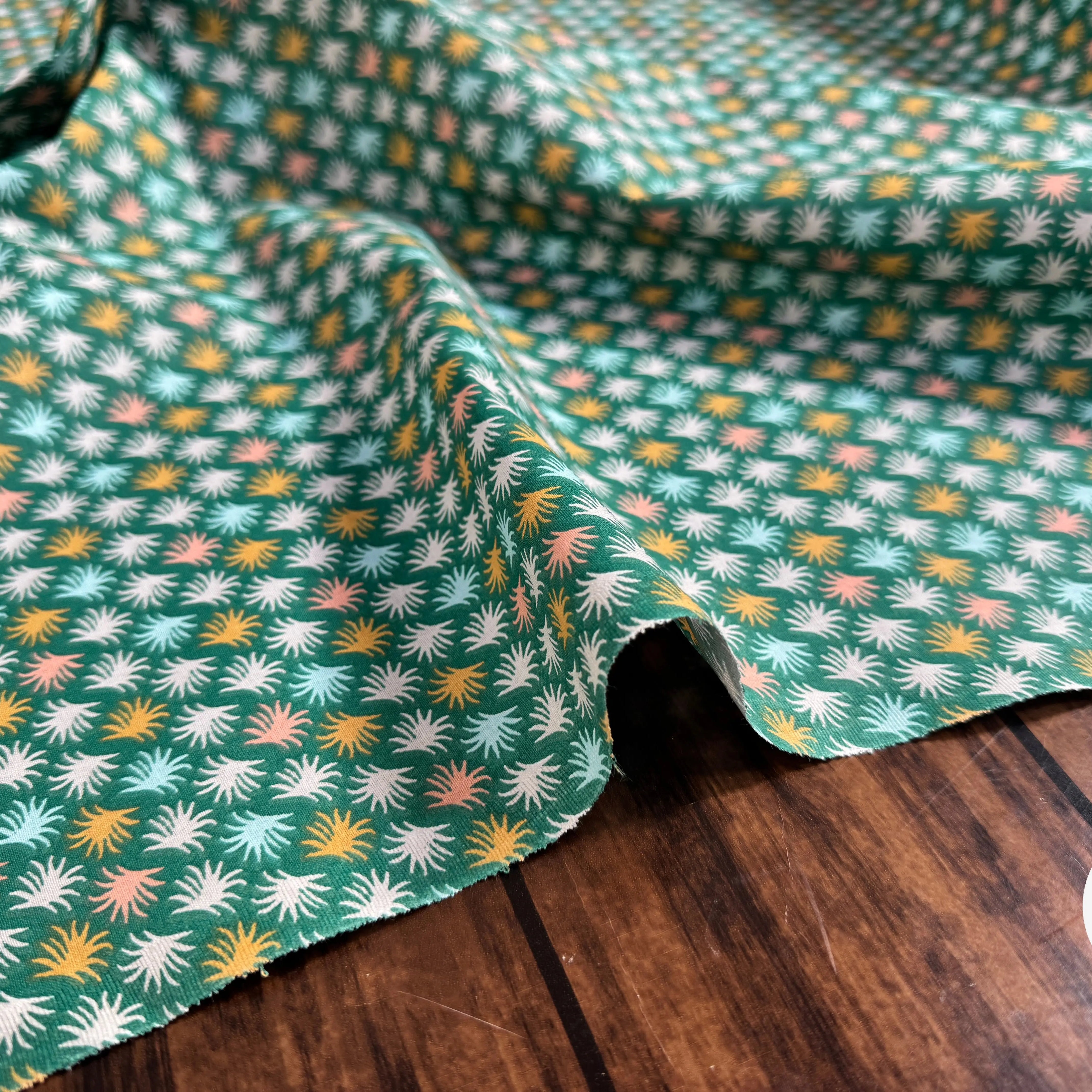 COTONNADE LITNI VERT/ECRU 3B D4 150 - My Little Coupon