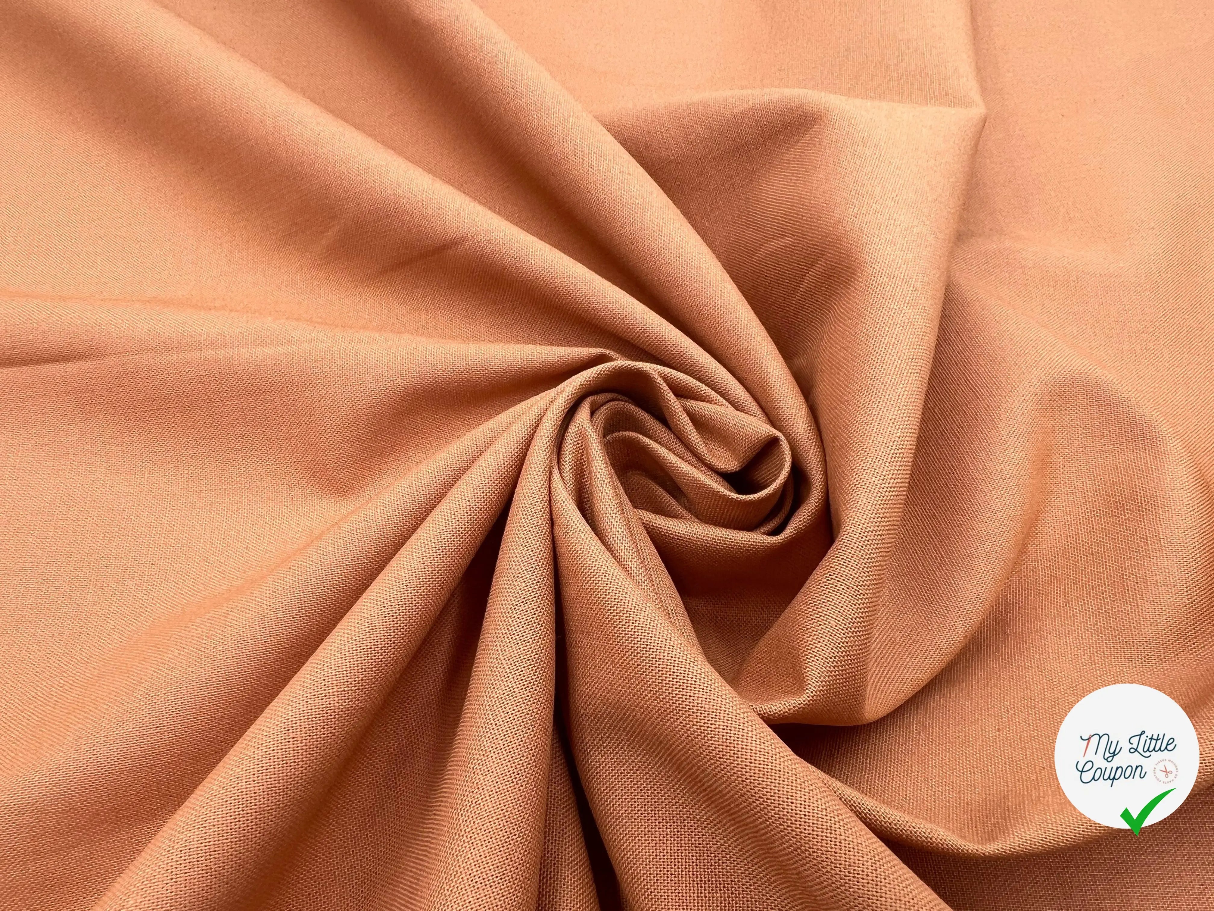 COTONNADE UNIE CASSONADE - My Little Coupon - tissu - coudre
