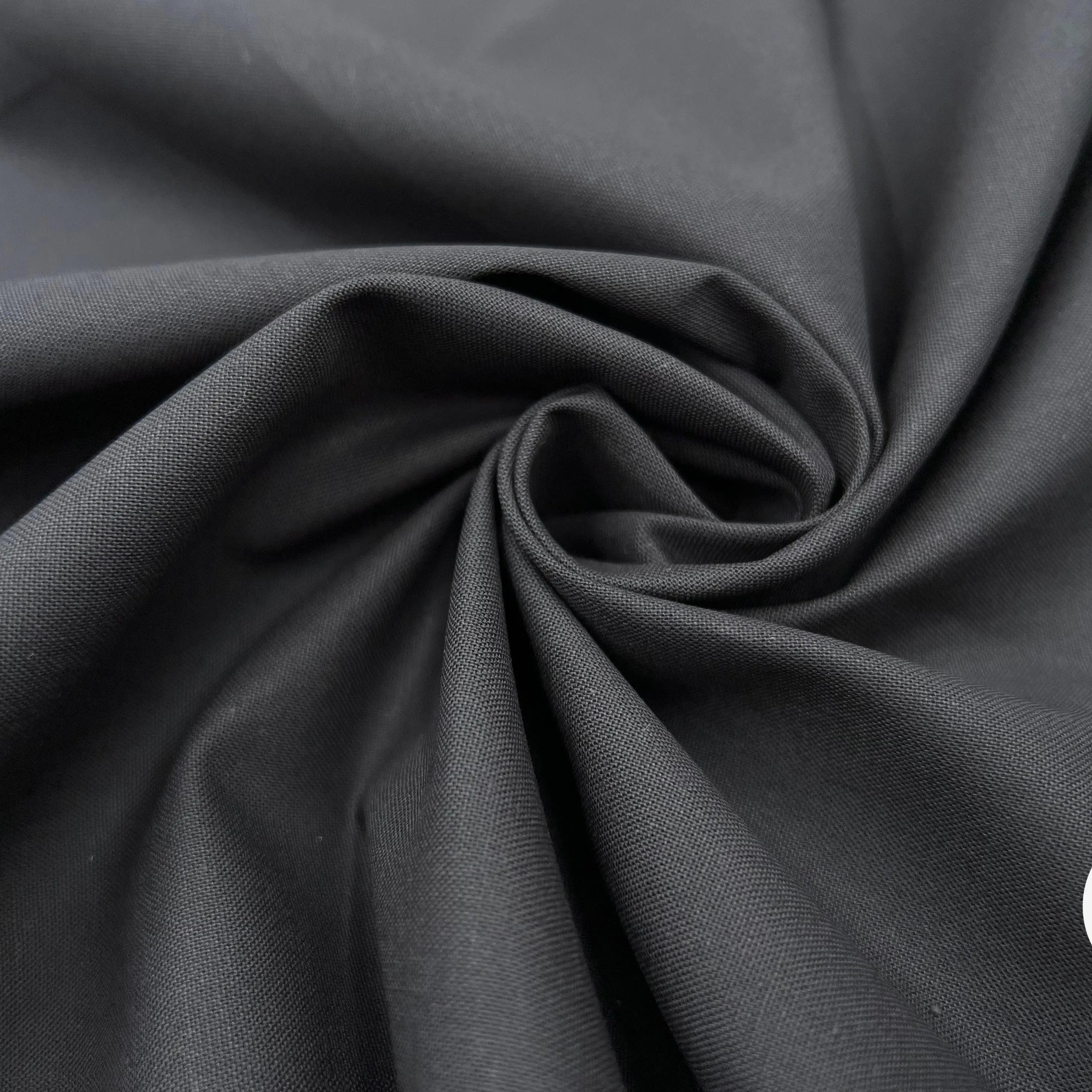 COTONNADE UNIE NOIR CHARBON - My Little Coupon - tissu - coudre