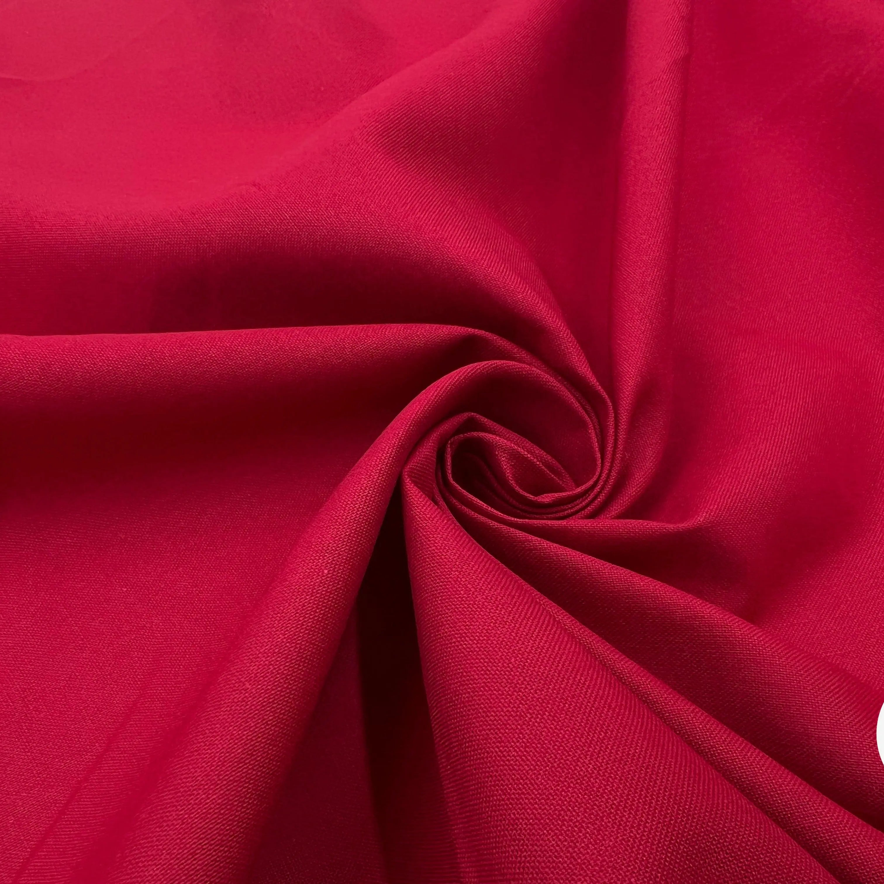 COTONNADE UNIE FRAMBOISE CARDINAL - My Little Coupon - tissu - coudre