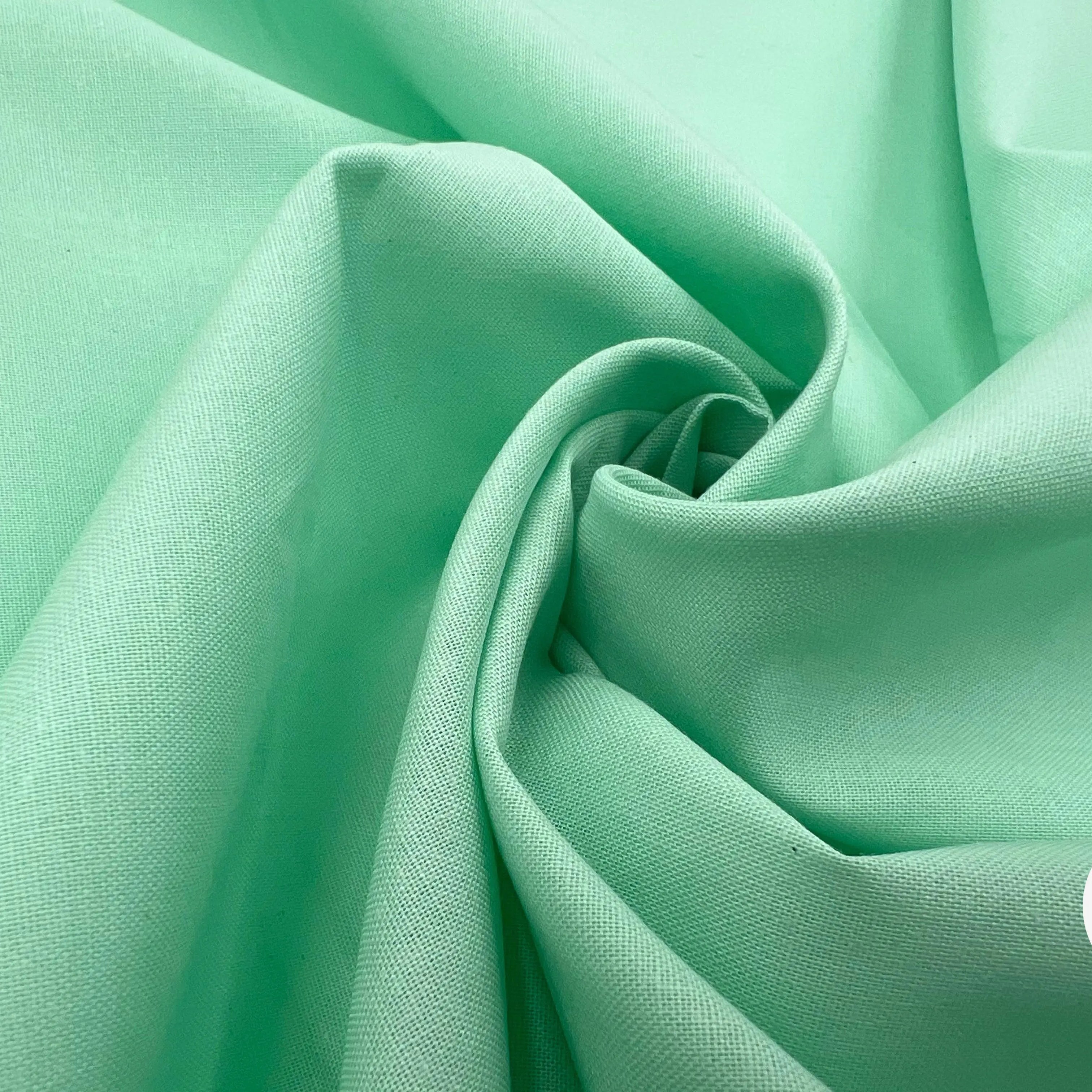 COTONNADE UNIE MENTHE - My Little Coupon - tissu - coudre