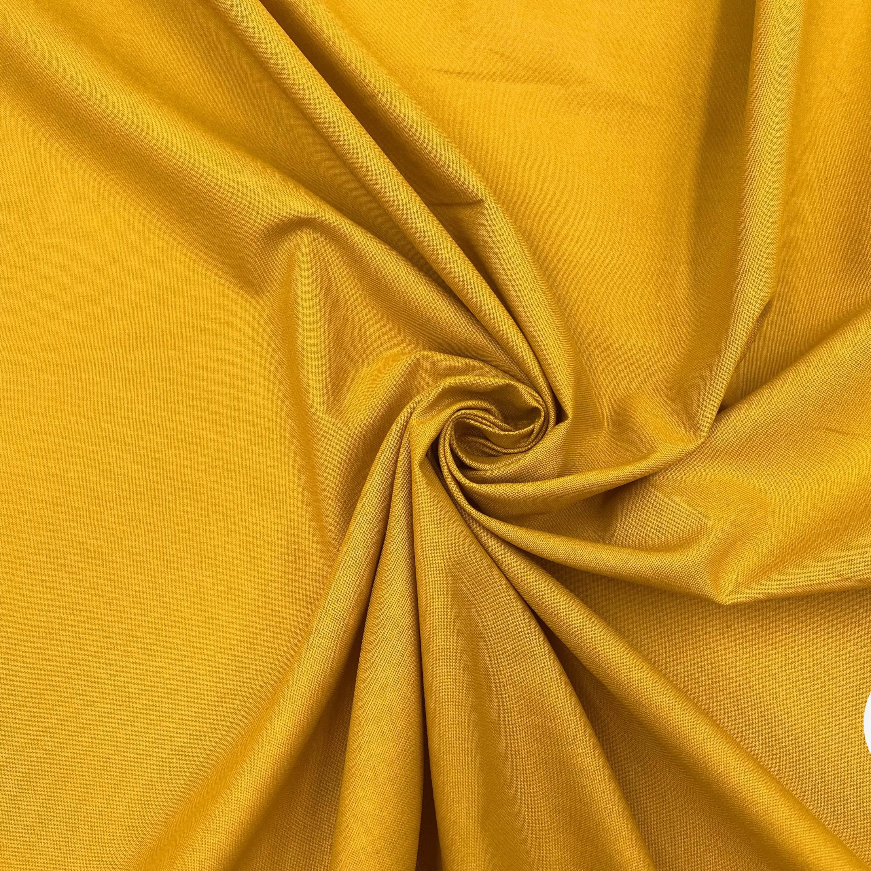 COTONNADE UNIE MOUTARDE - My Little Coupon - tissu - coudre