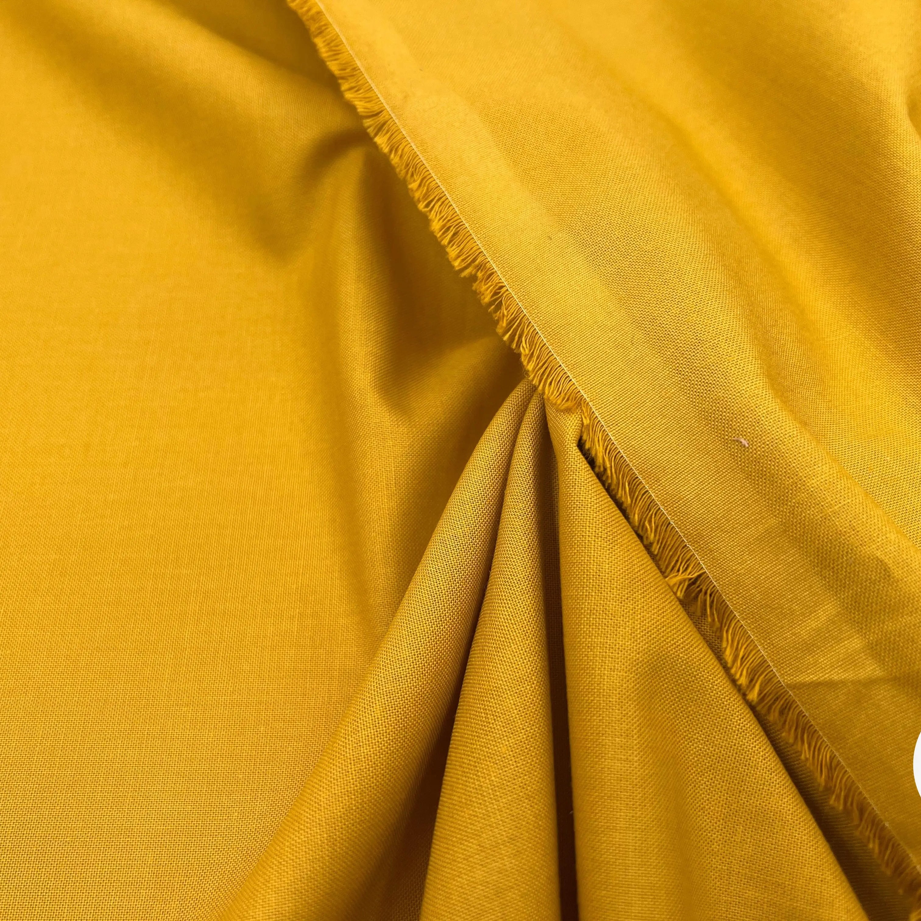 COTONNADE UNIE MOUTARDE - My Little Coupon - tissu - coudre