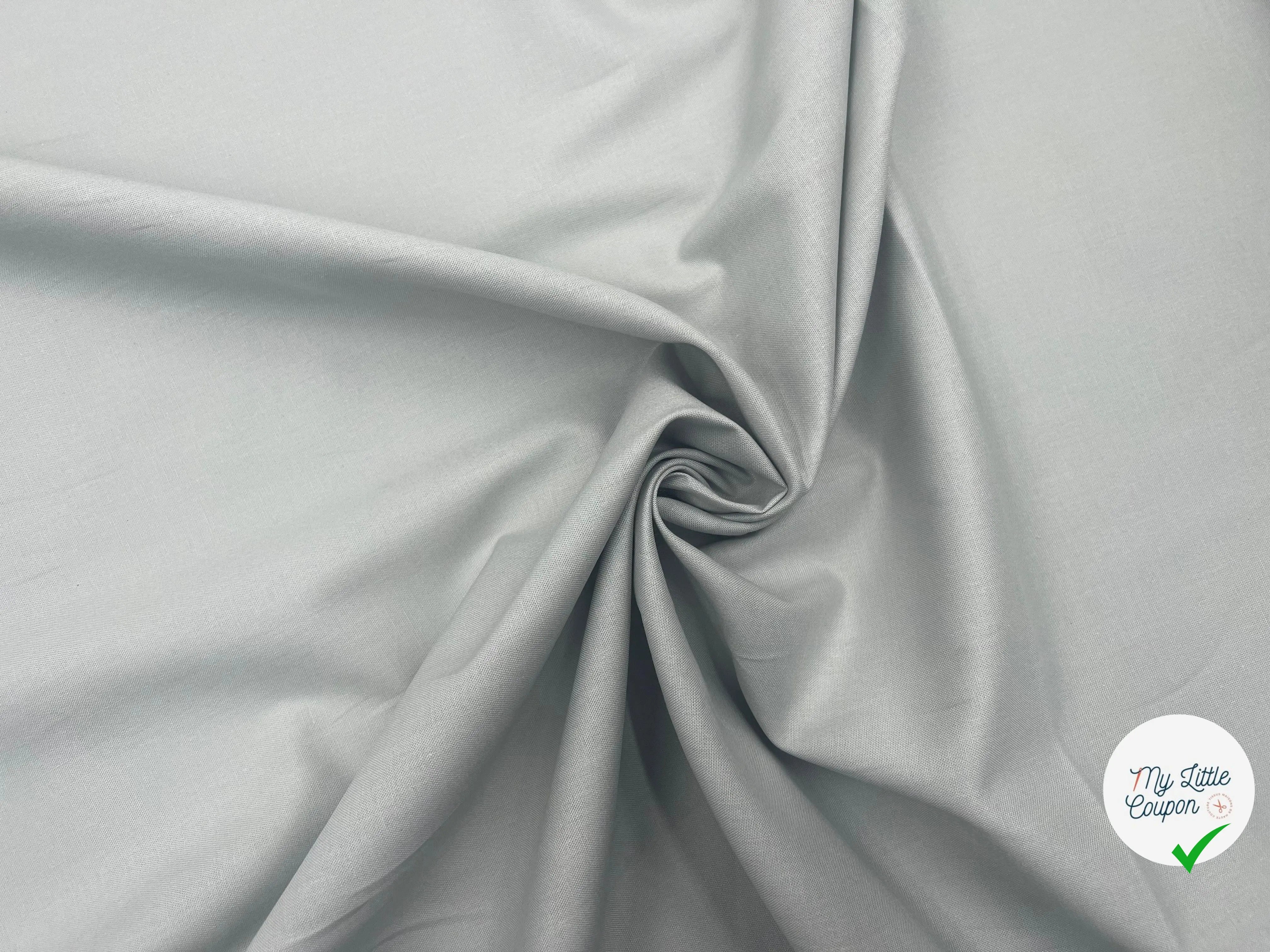 COTONNADE UNIE NUAGE - My Little Coupon - tissu - coudre