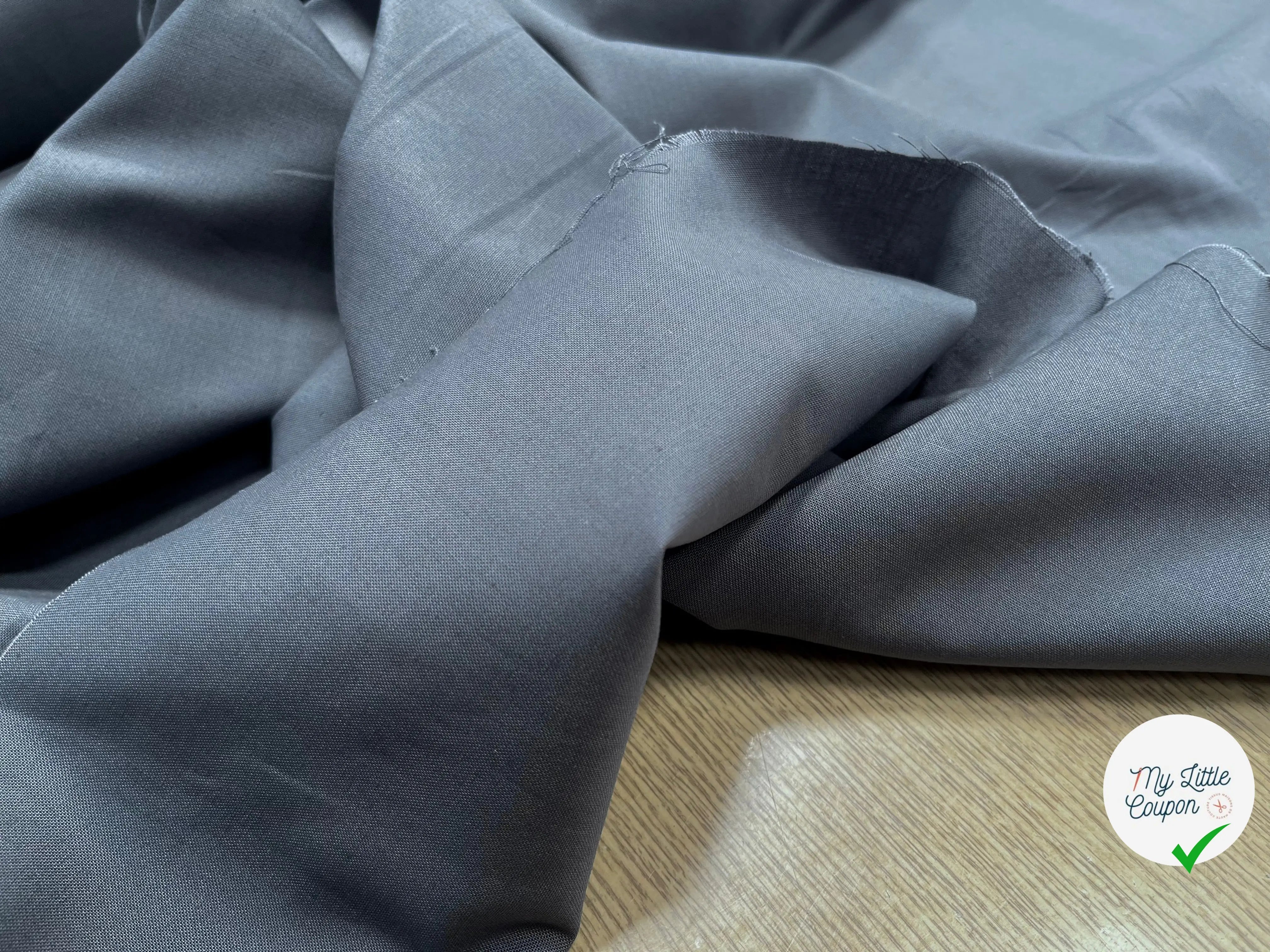 COTONNADE UNIE PLOMB - My Little Coupon