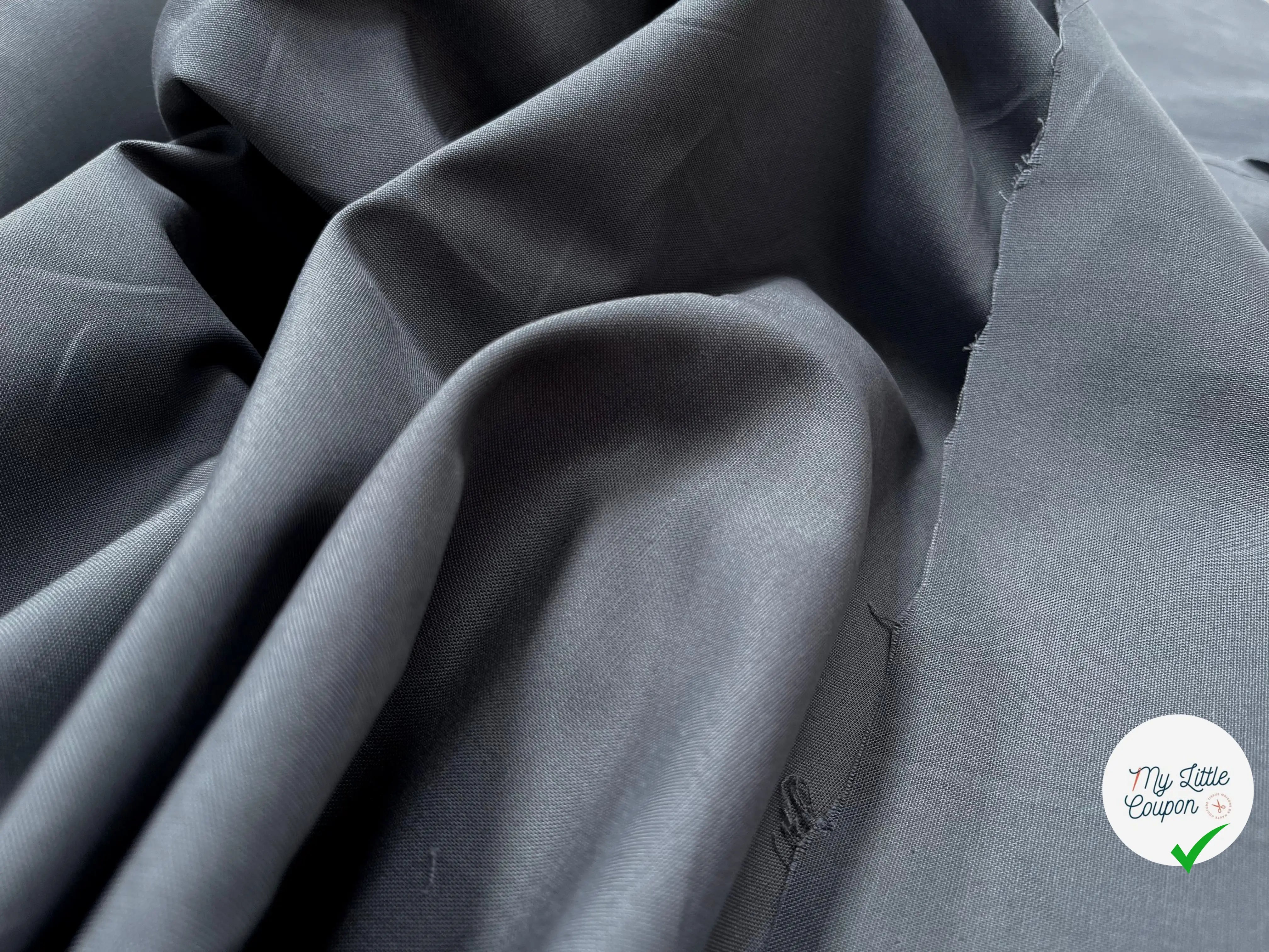 COTONNADE UNIE PLOMB - My Little Coupon