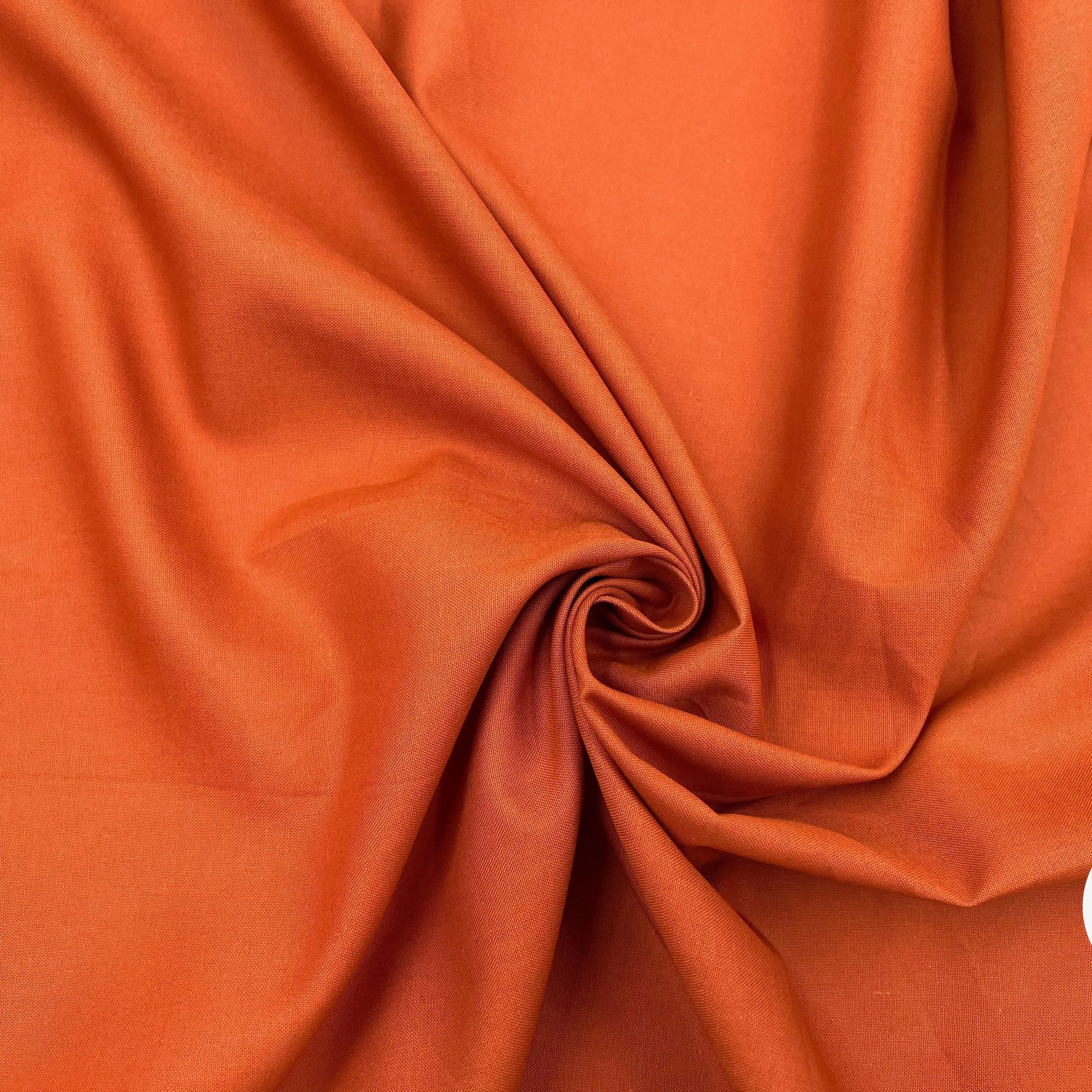 COTONNADE UNIE ROUILLE - My Little Coupon - tissu - coudre