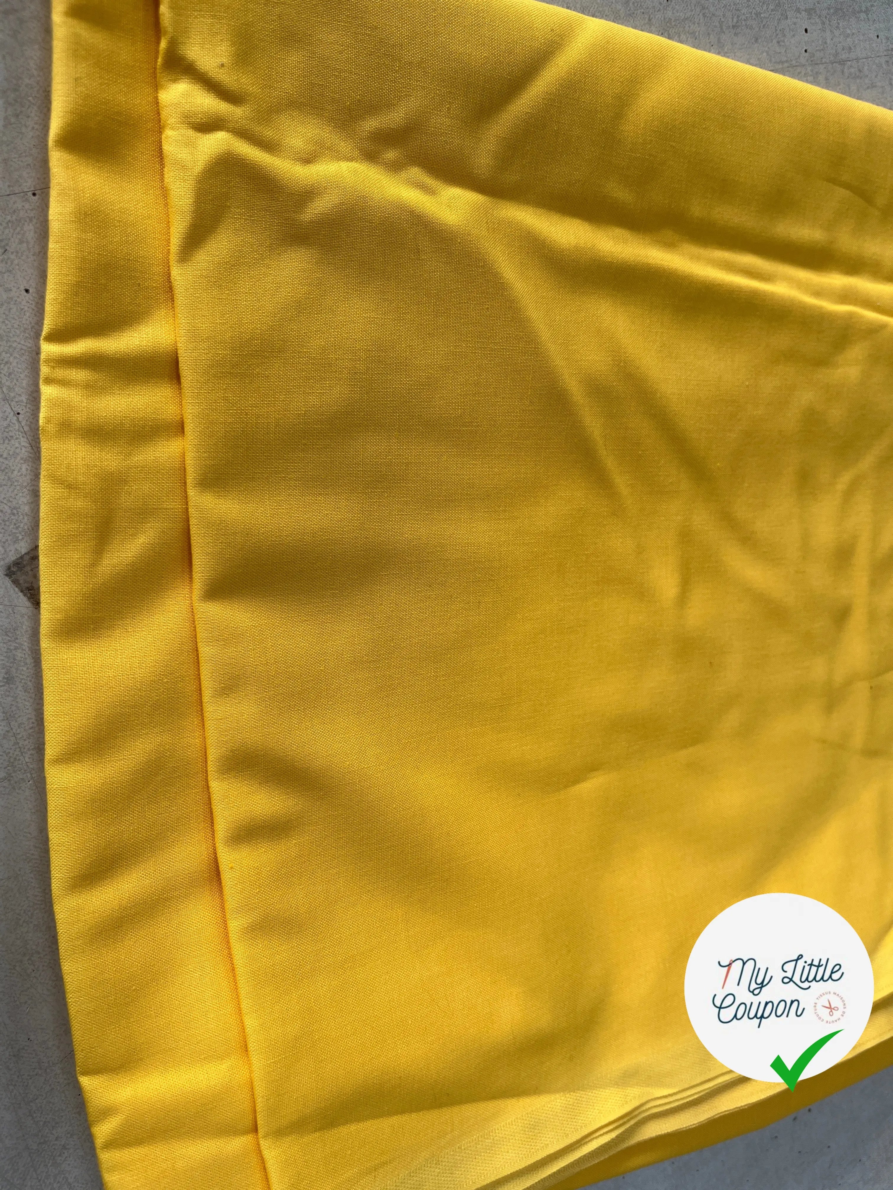 COTONNADE UNIE SOLEIL - My Little Coupon