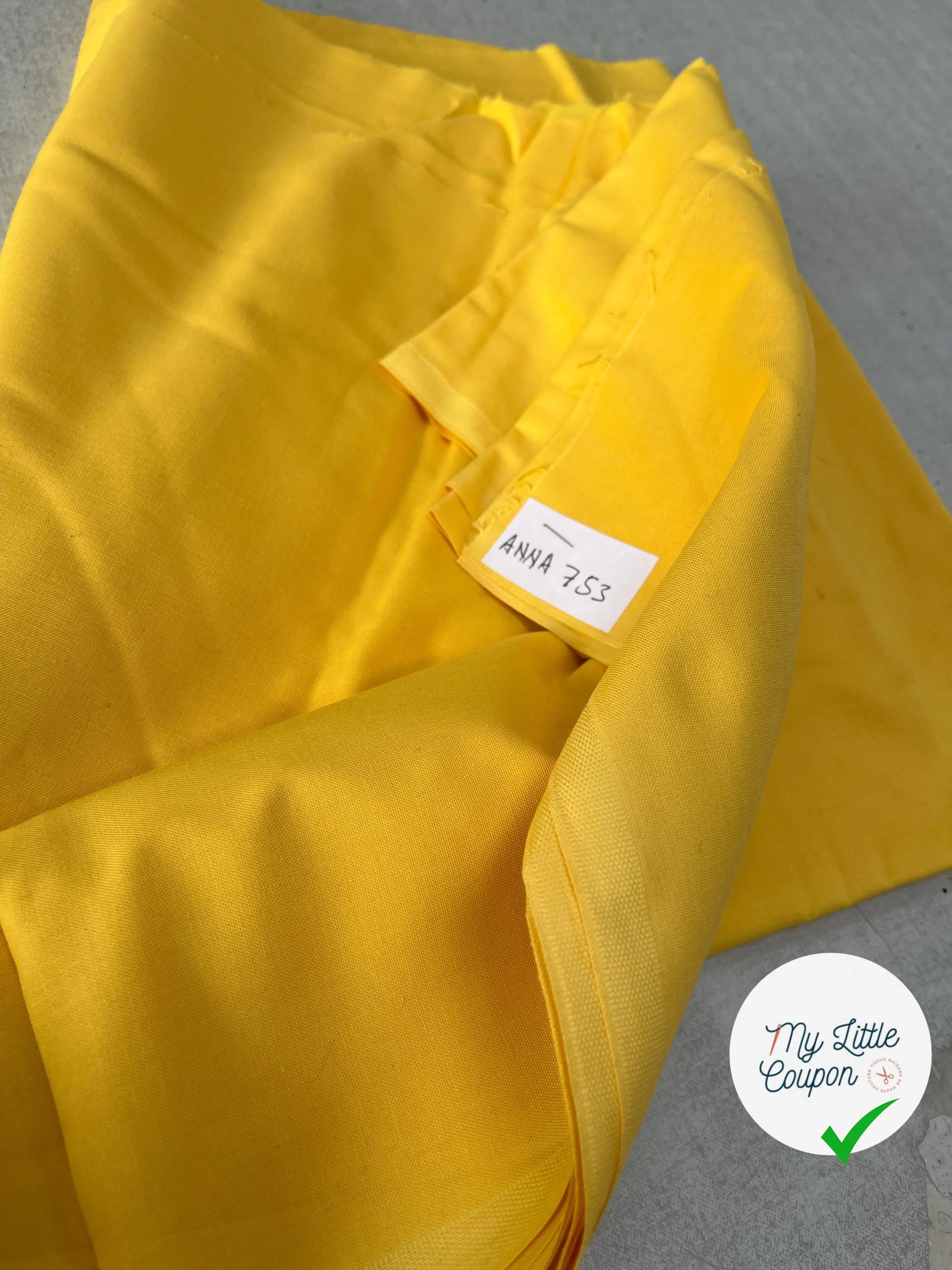 COTONNADE UNIE SOLEIL - My Little Coupon