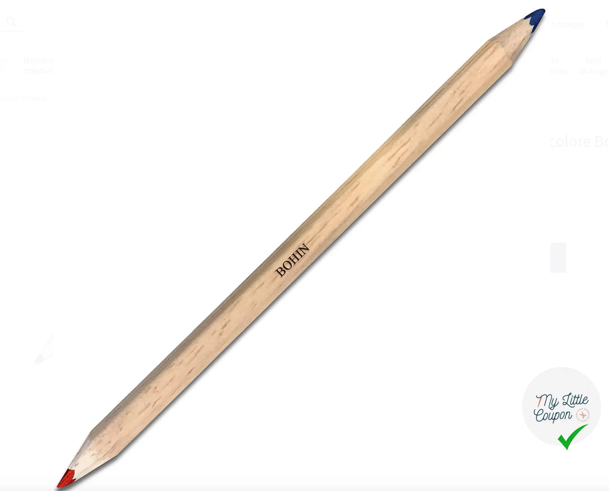 CRAYON CRAIE BOCOLORES ROUGE/BLEU - My Little Coupon