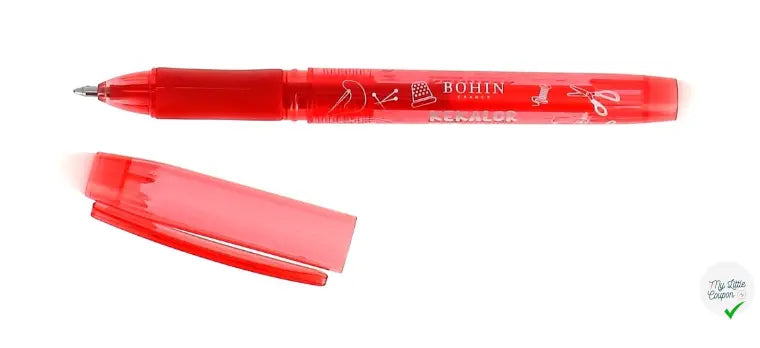CRAYON EFFAÇABLE AU FER COULEUR ROUGE - My Little Coupon