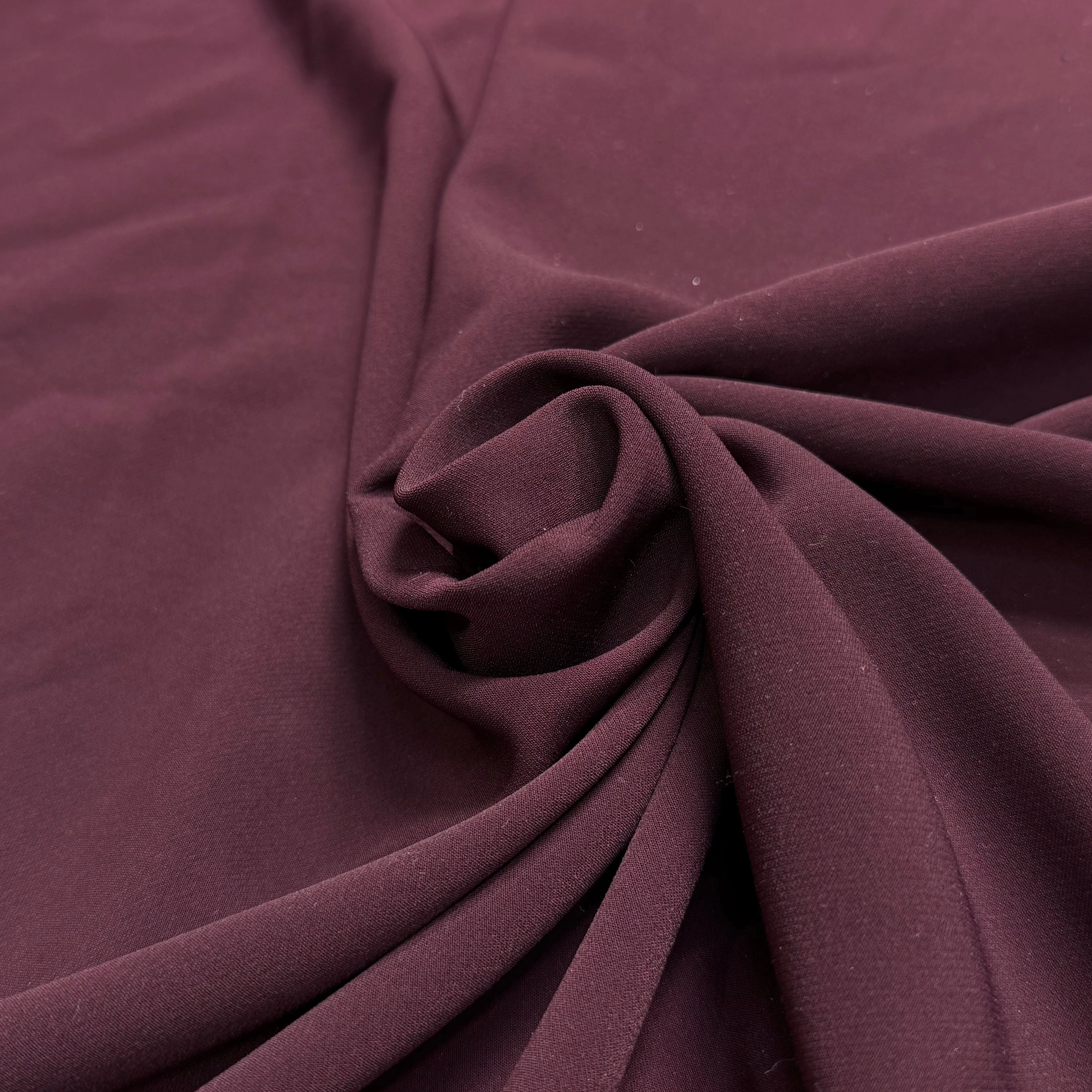 CREPE BEAU TOMBÉ BURGUNDY STRETCH - My Little Coupon