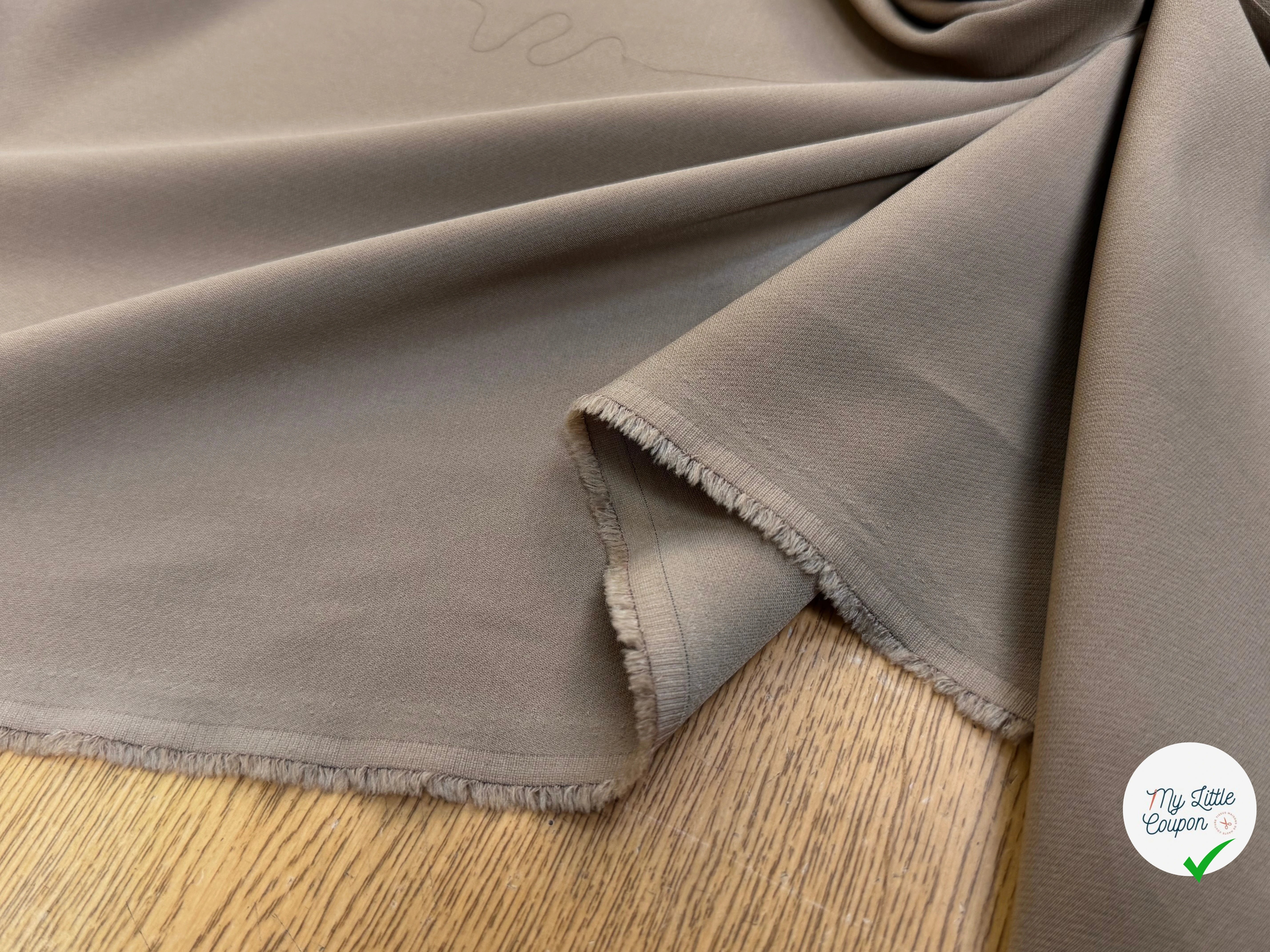 CREPE BEAU TOMBÉ FAUVE STRETCH - My Little Coupon