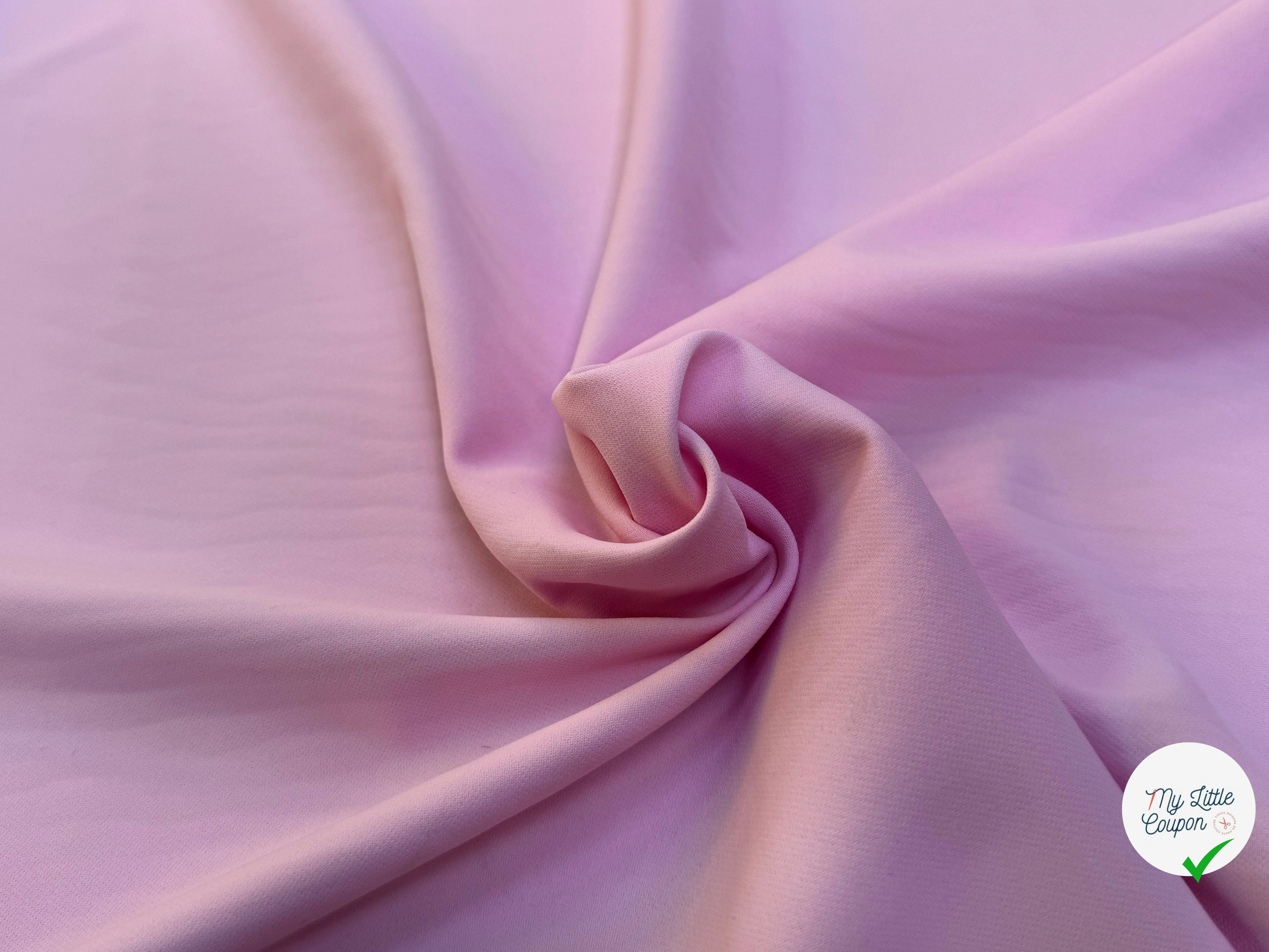 CREPE BEAU TOMBÉ LIGHT PINK STRETCH - My Little Coupon