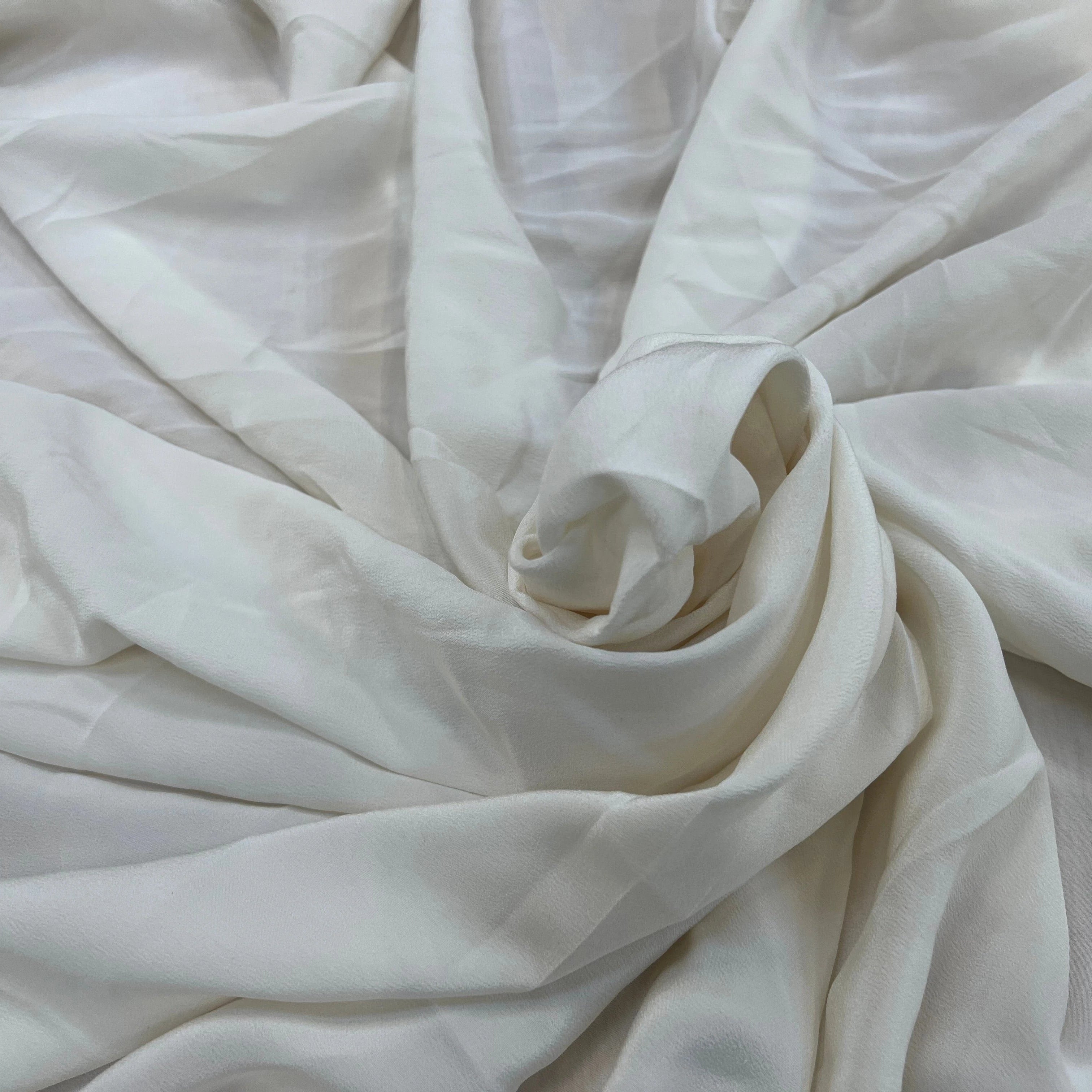 CREPE DE CHINE 100% SOIE ECRU ITALIA - My Little Coupon