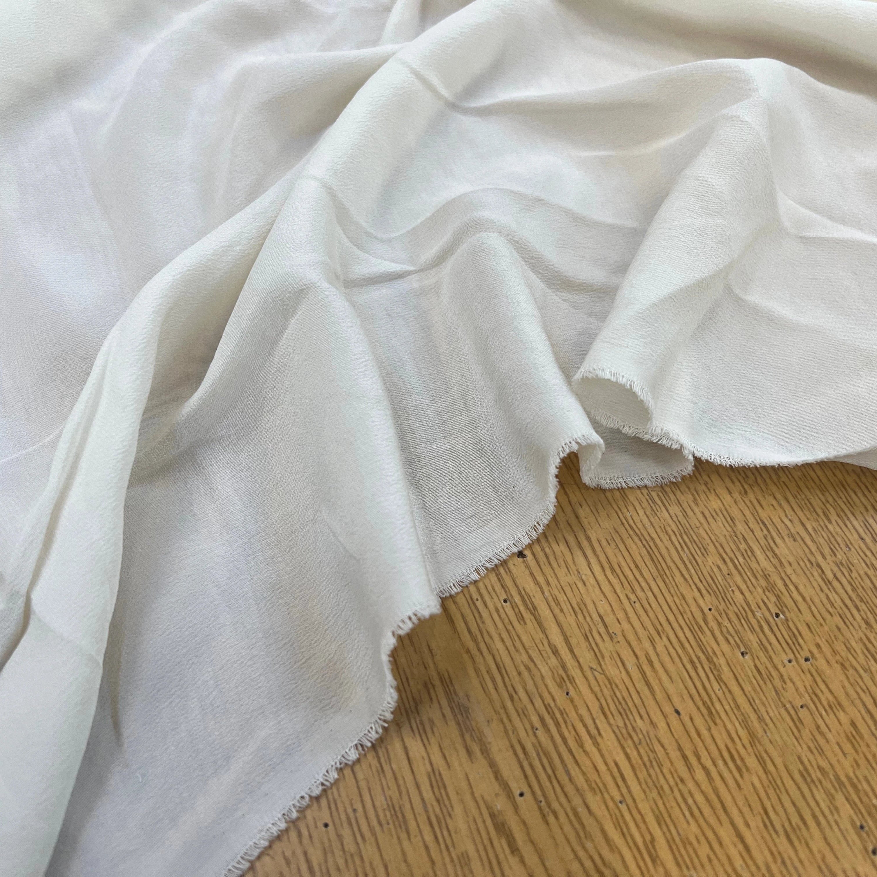 CREPE DE CHINE 100% SOIE ECRU ITALIA - My Little Coupon