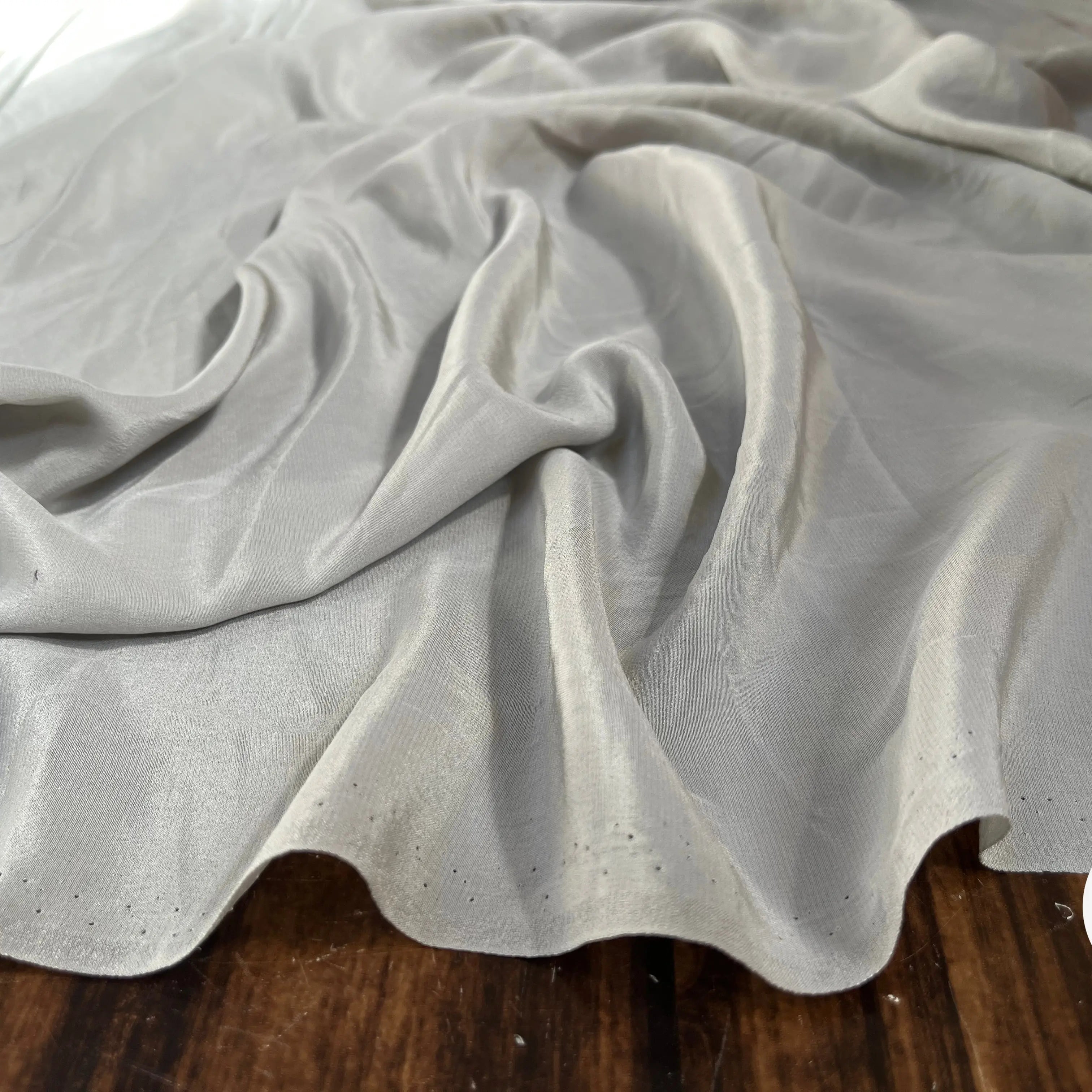 CRÊPE DE CHINE 100% SOIE GRIS UNI - My Little Coupon