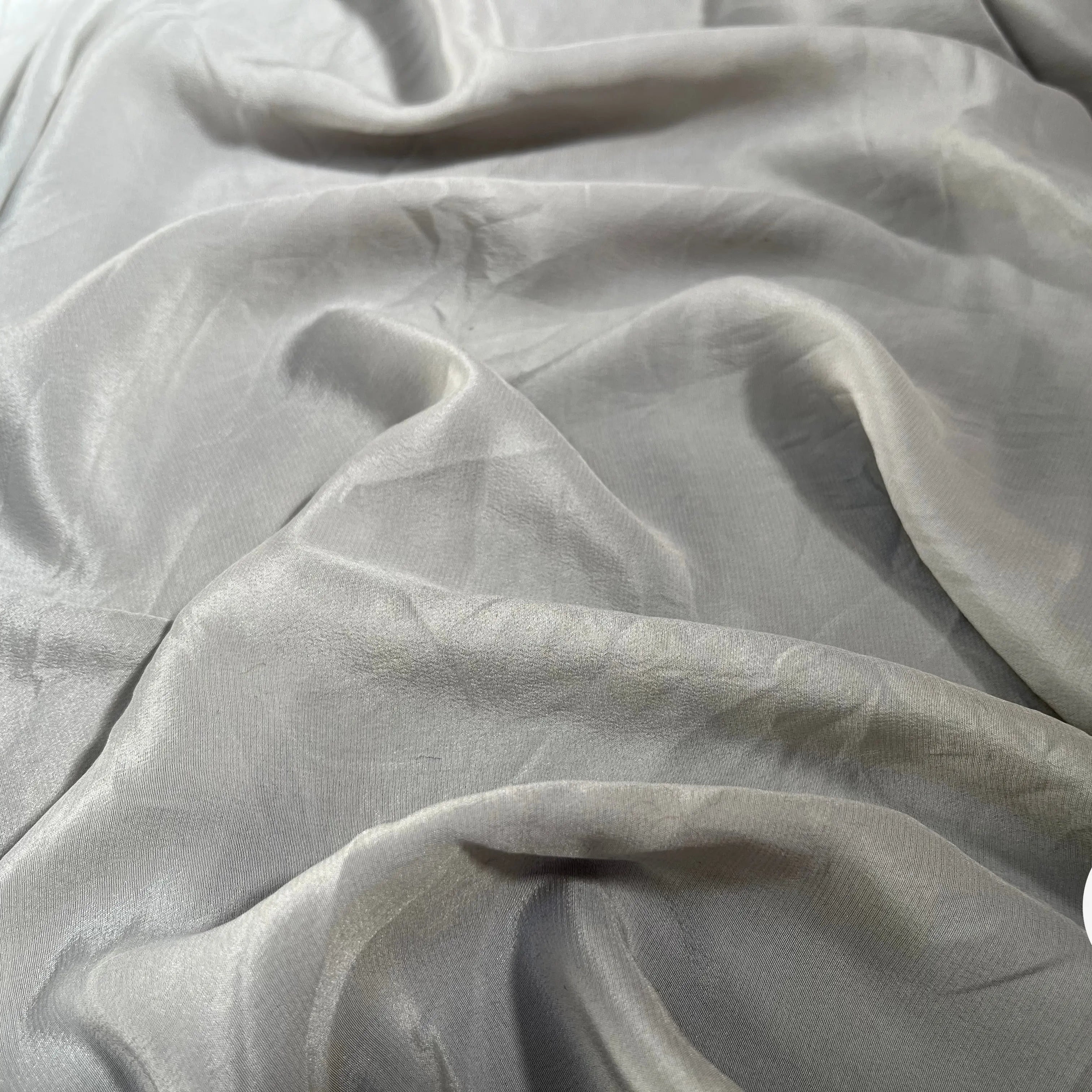 CRÊPE DE CHINE 100% SOIE GRIS UNI - My Little Coupon