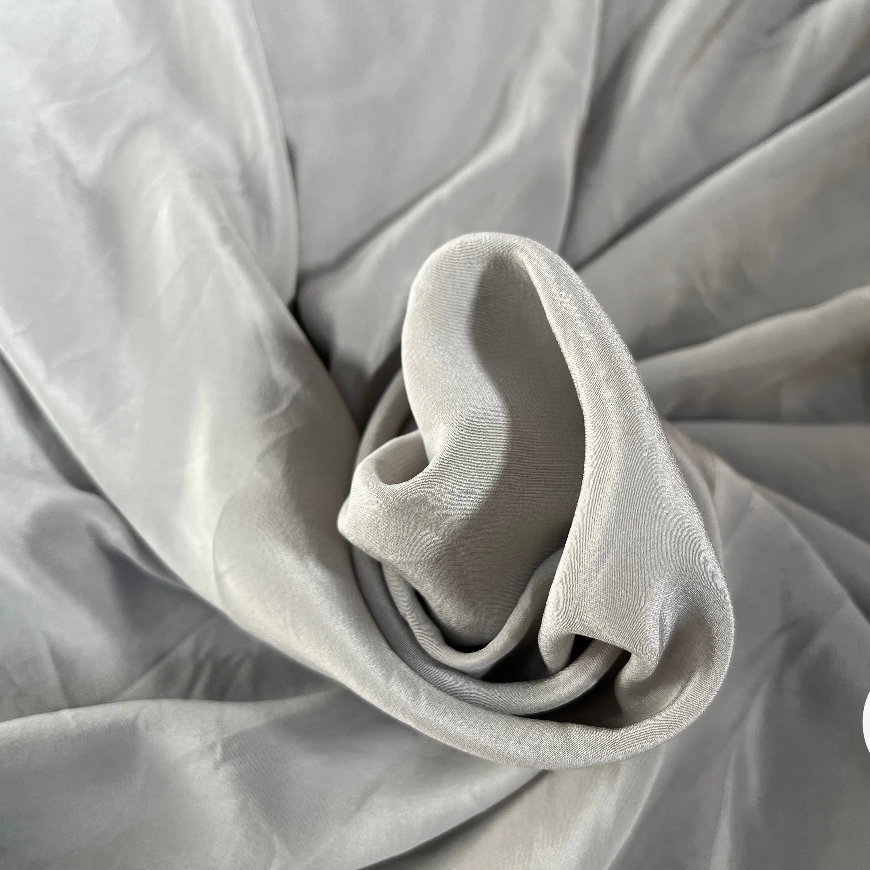 CRÊPE DE CHINE 100% SOIE GRIS UNI - My Little Coupon