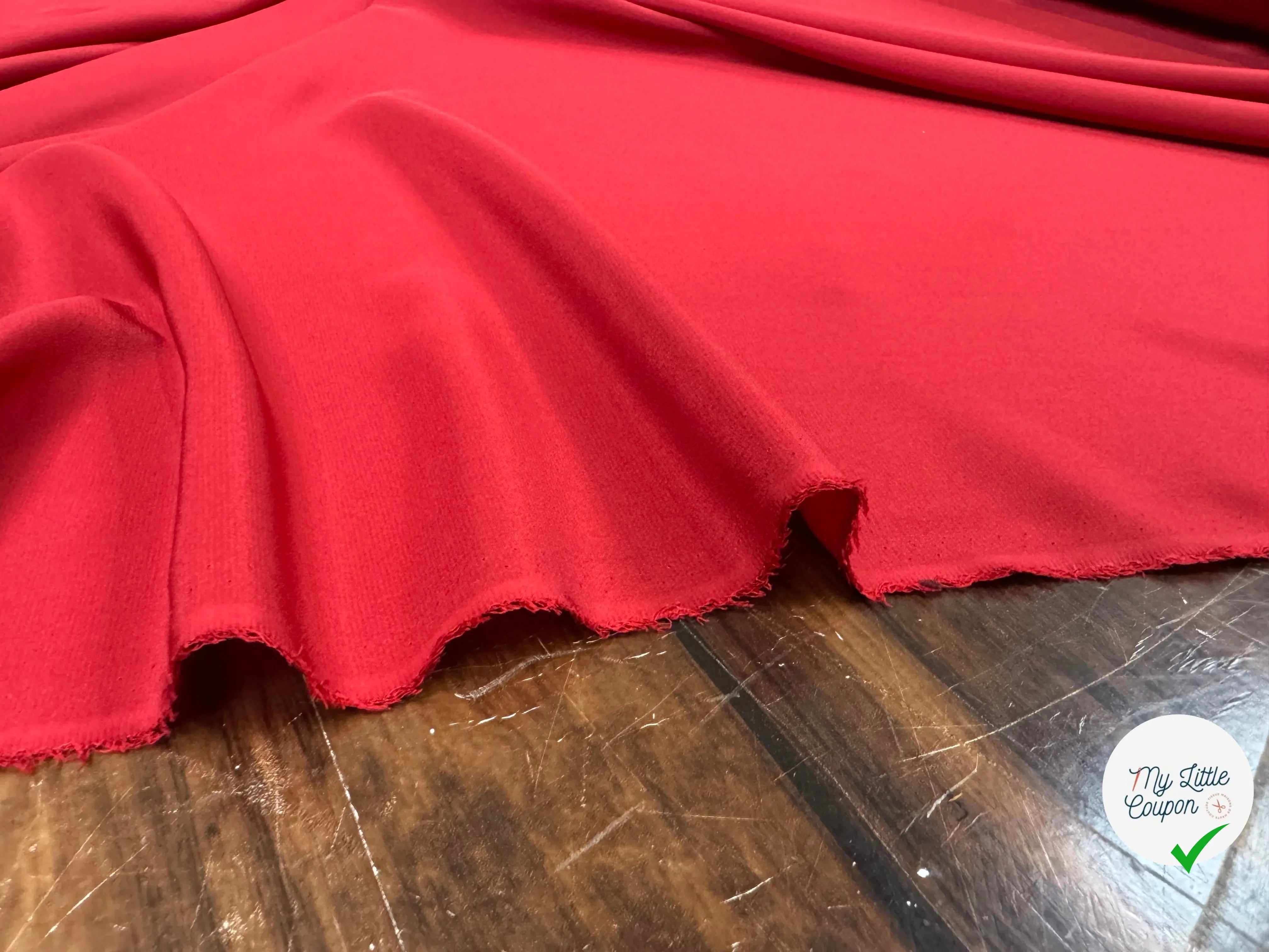 CREPE DE CHINE 100% SOIE, Copper Red - My Little Coupon