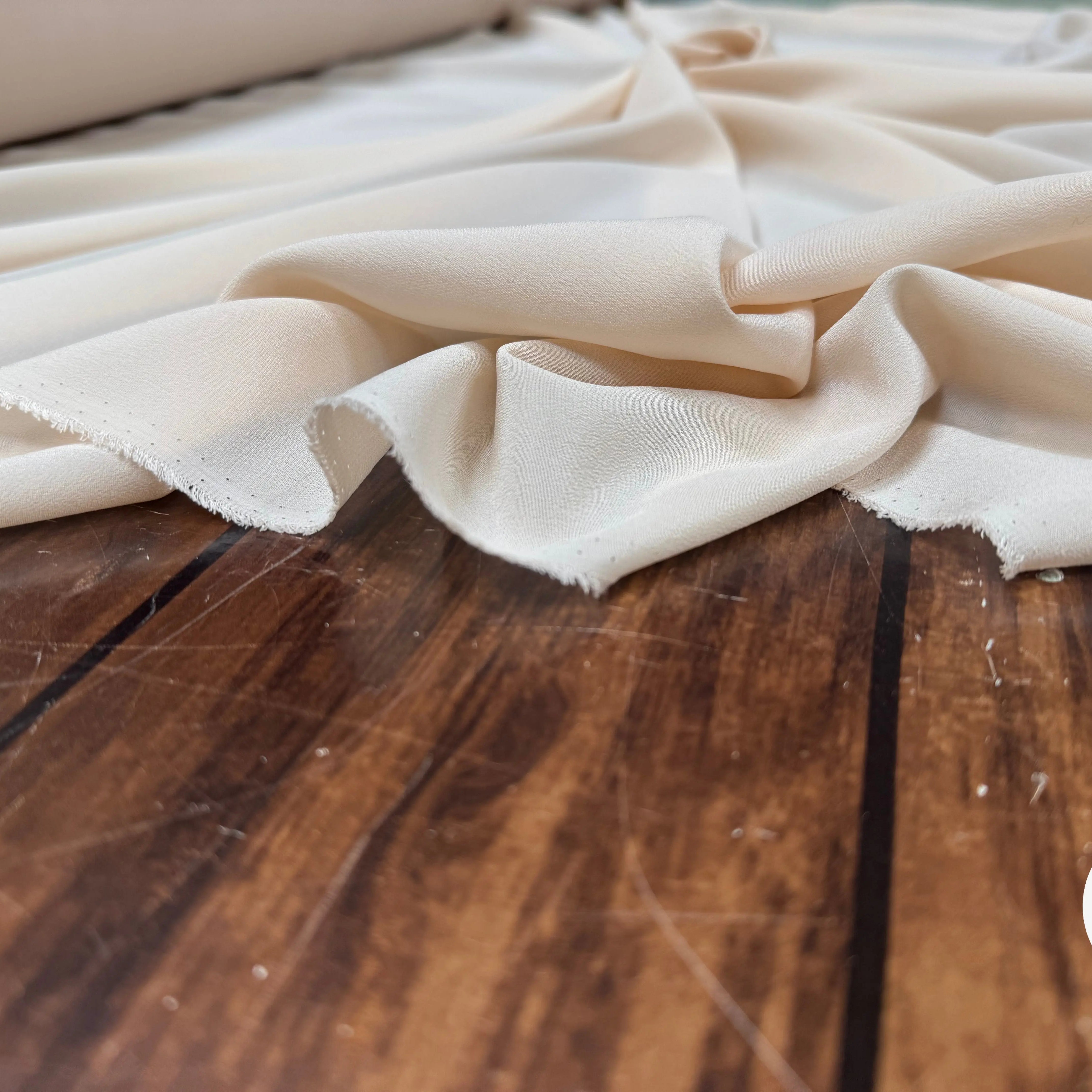 CREPE DE CHINE 100% SOIE, Misty Beige - My Little Coupon