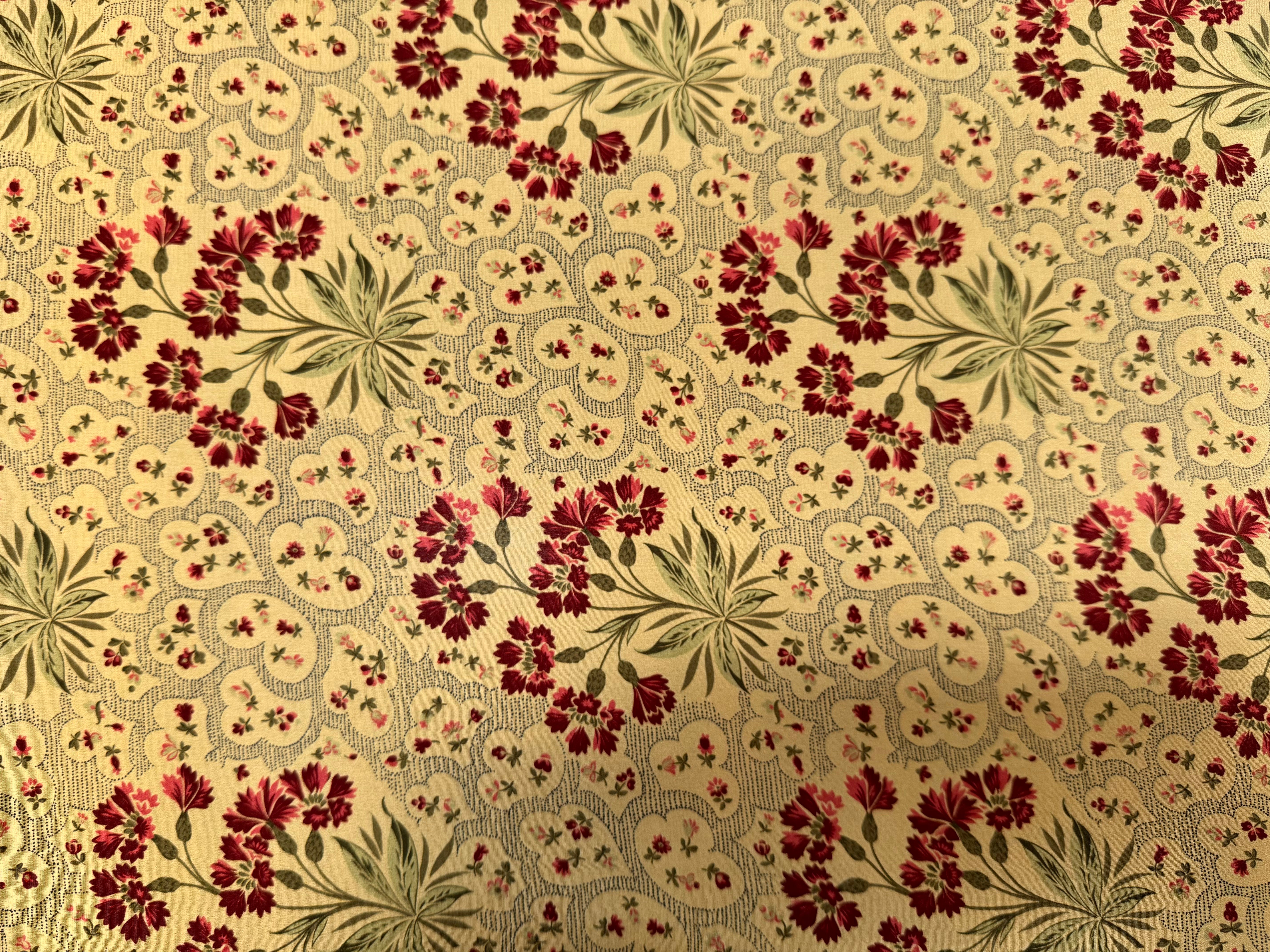 CREPE DE CHINE BOUQUET DE TOSCANE 100%SOIE - My Little Coupon