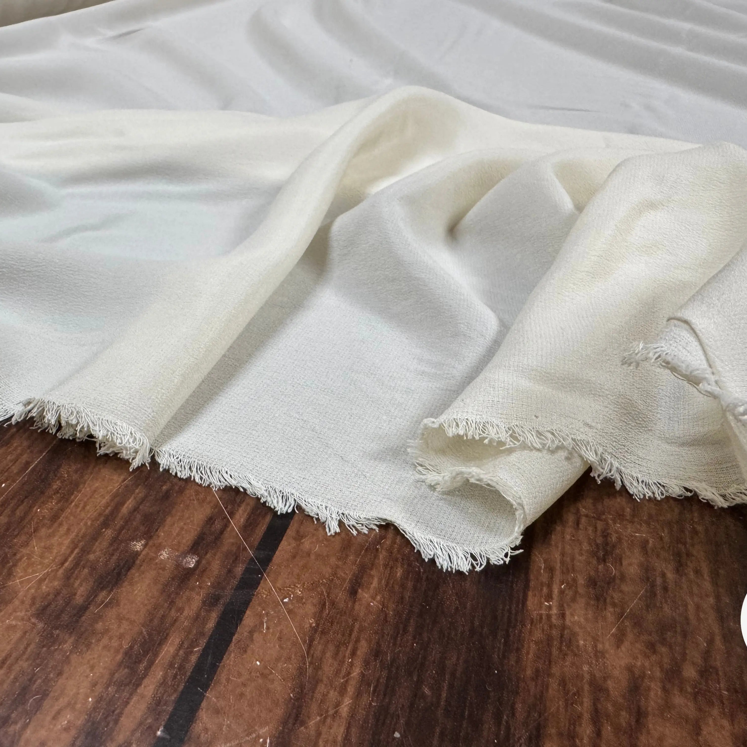 CRÊPE DE CHINE CRÈME 100% SOIE - My Little Coupon