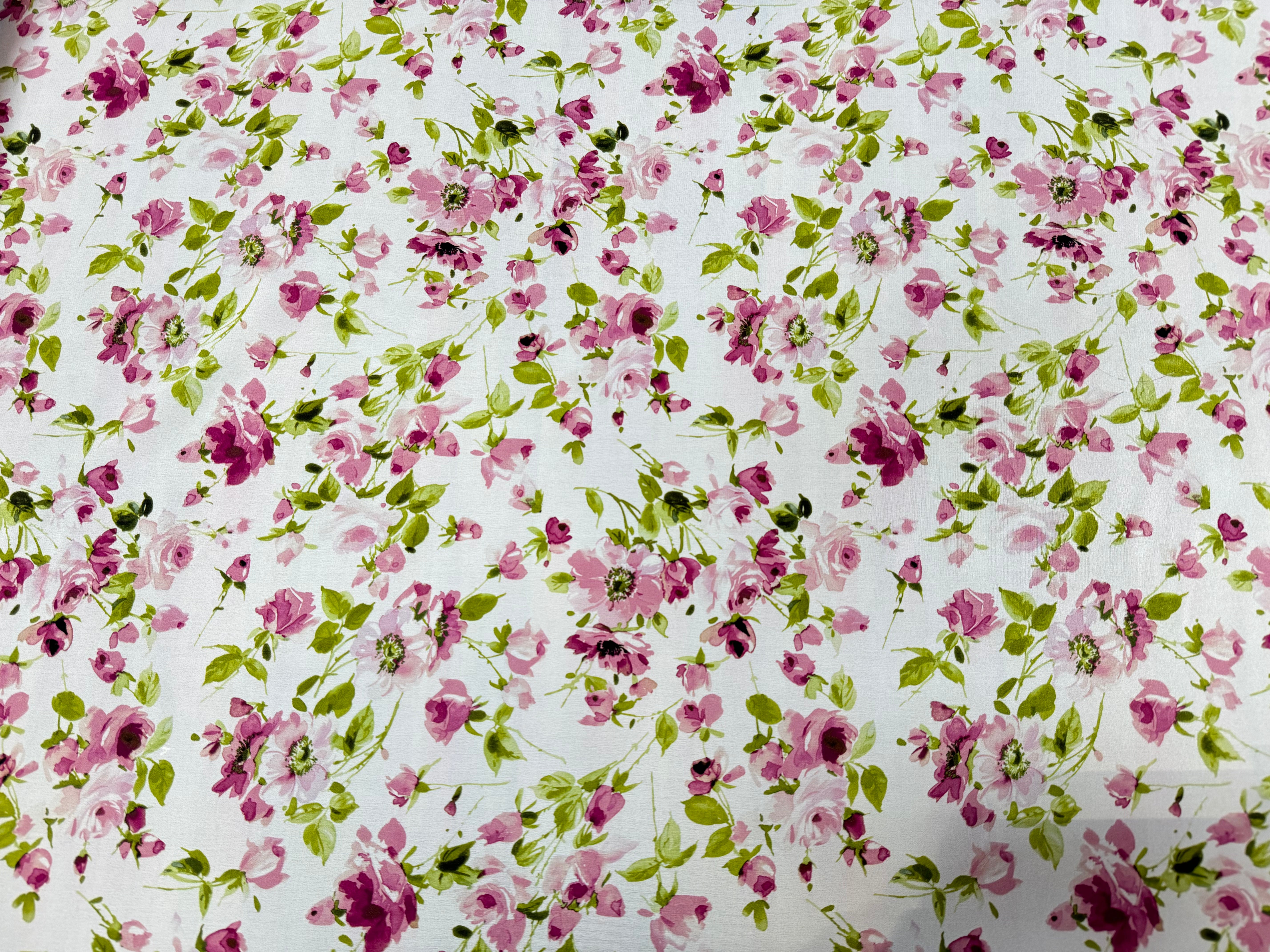 CRÊPE DE CHINE FLEUR DE ROMANCE 100 % SOIE - My Little Coupon