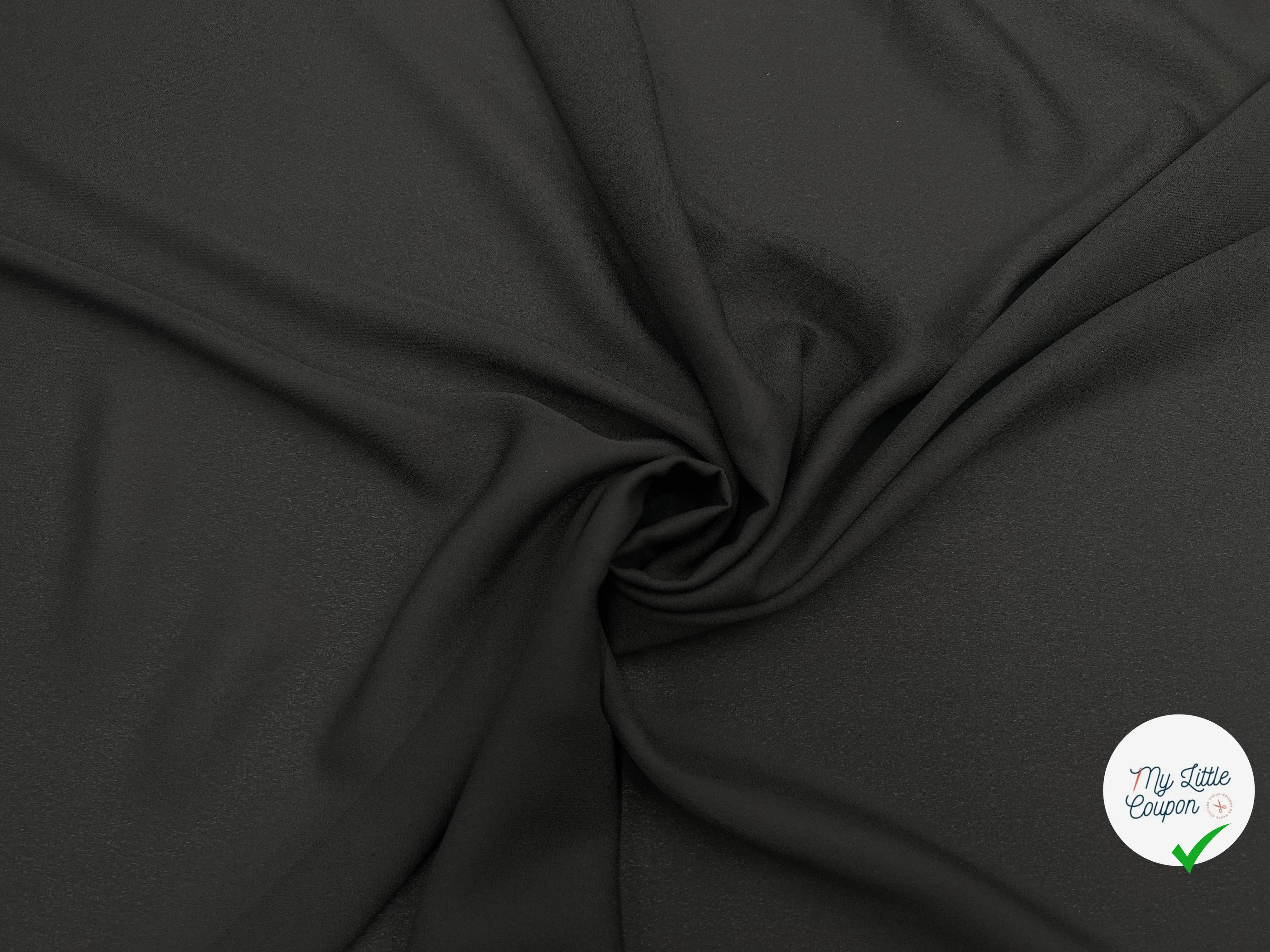 CRÊPE DE CHINE NOIR - My Little Coupon - tissu - coudre