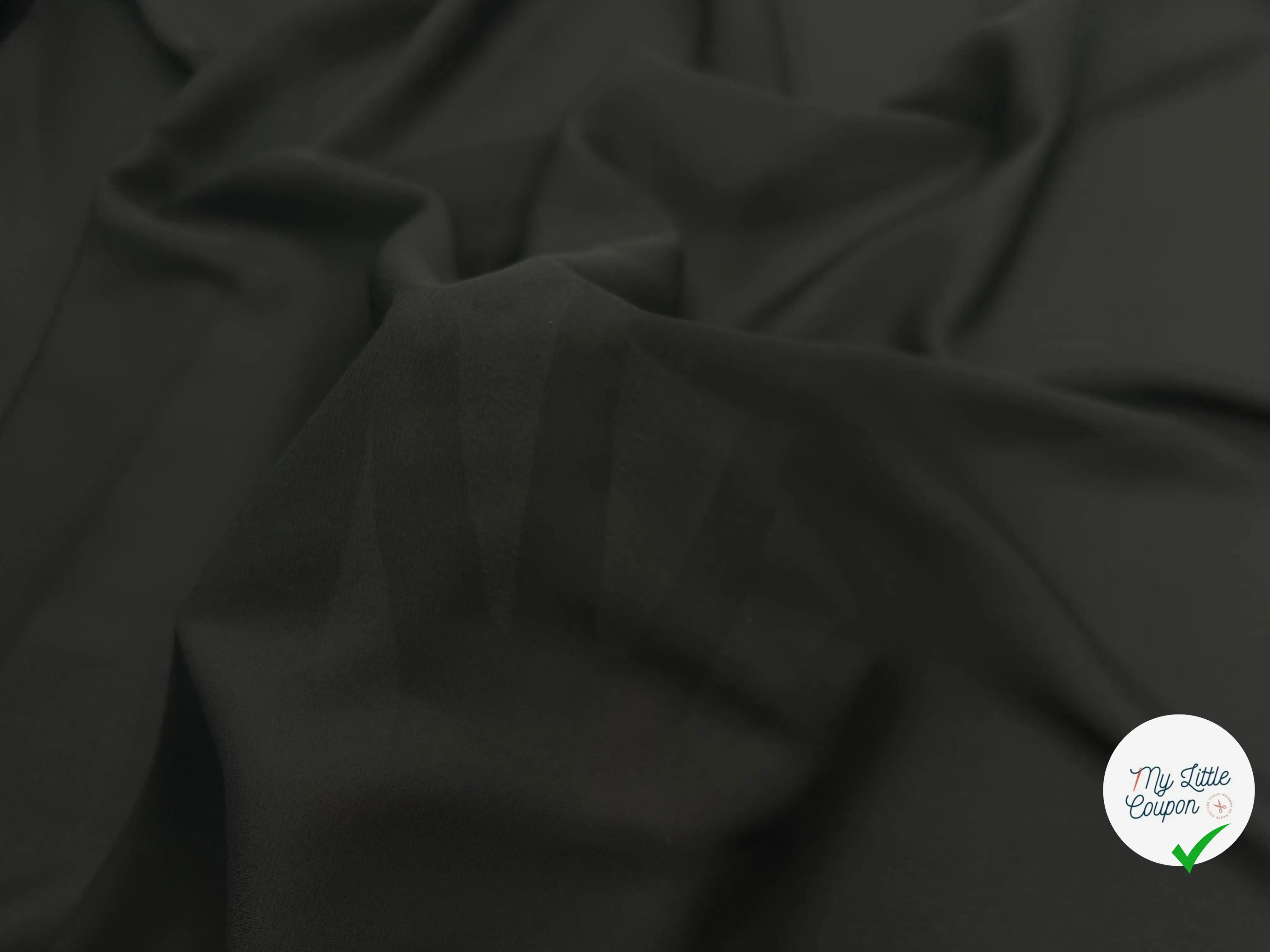 CRÊPE DE CHINE NOIR - My Little Coupon - tissu - coudre